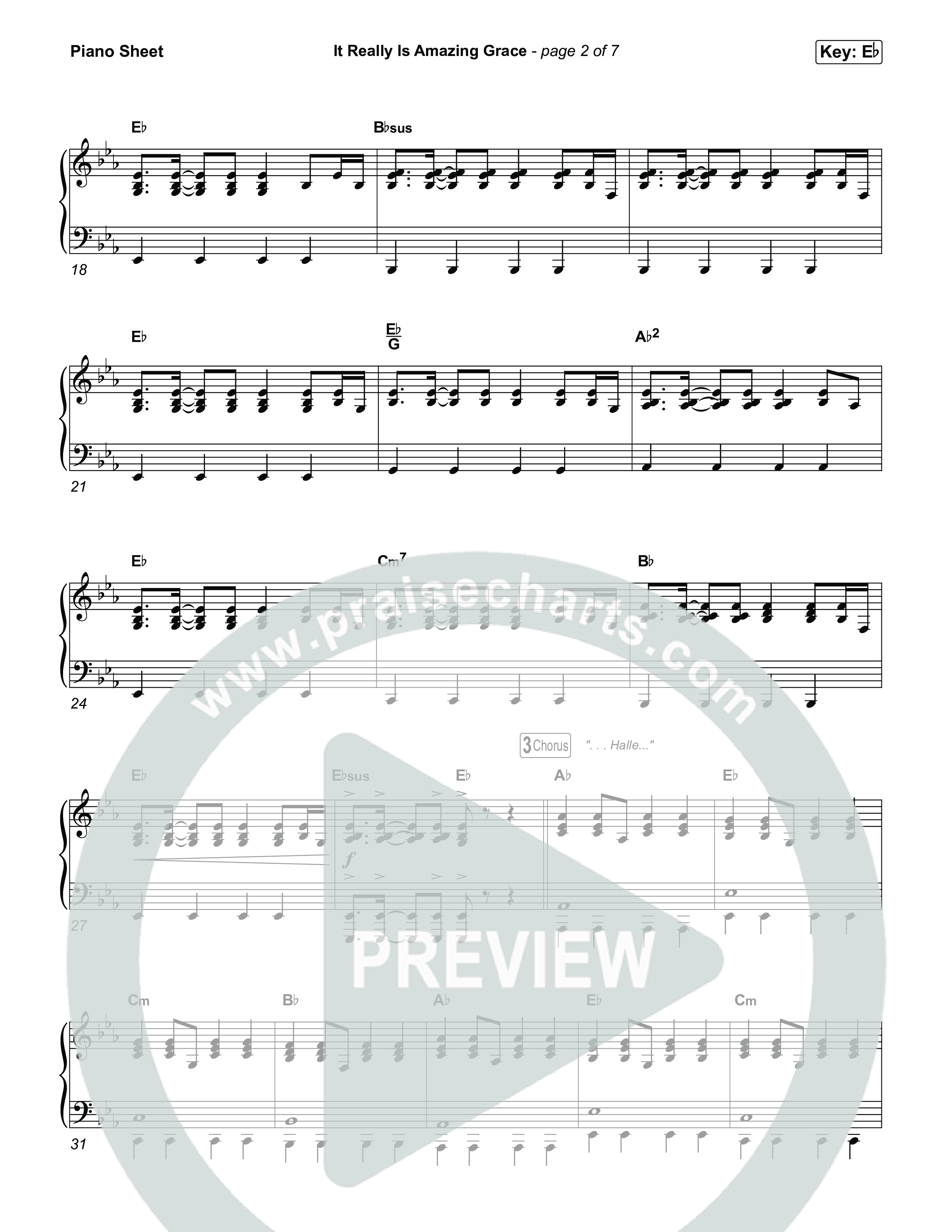 It Really Is Amazing Grace (Sing It Now) Piano Sheet (Phil Wickham / Crowder / Arr. Luke Gambill)