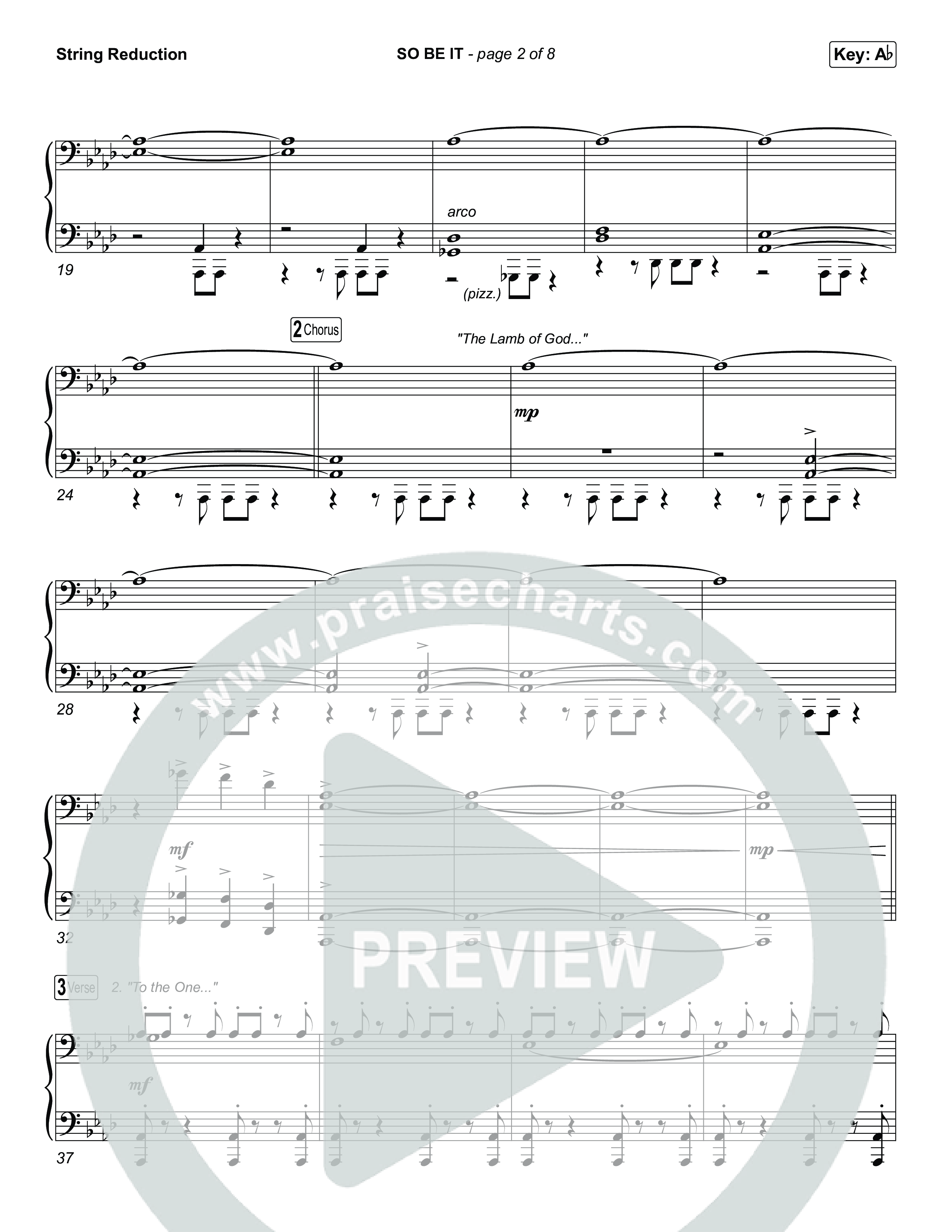 SO BE IT (Choral Anthem SATB) String Reduction (Elevation Worship / Tiffany Hudson / Chris Brown / Arr. Luke Gambill)