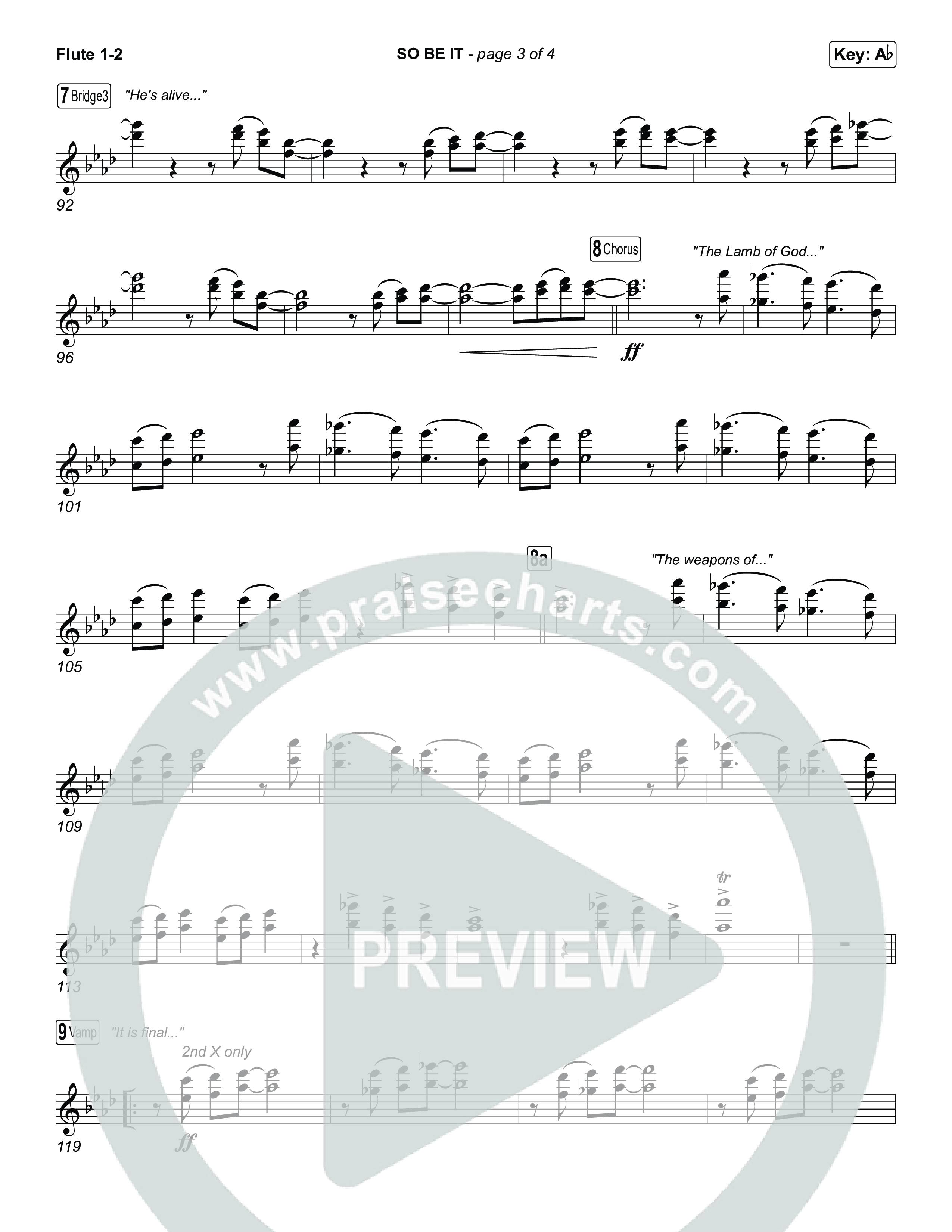 SO BE IT (Worship Choir/SAB) Wind Pack (Elevation Worship / Tiffany Hudson / Chris Brown / Arr. Luke Gambill)