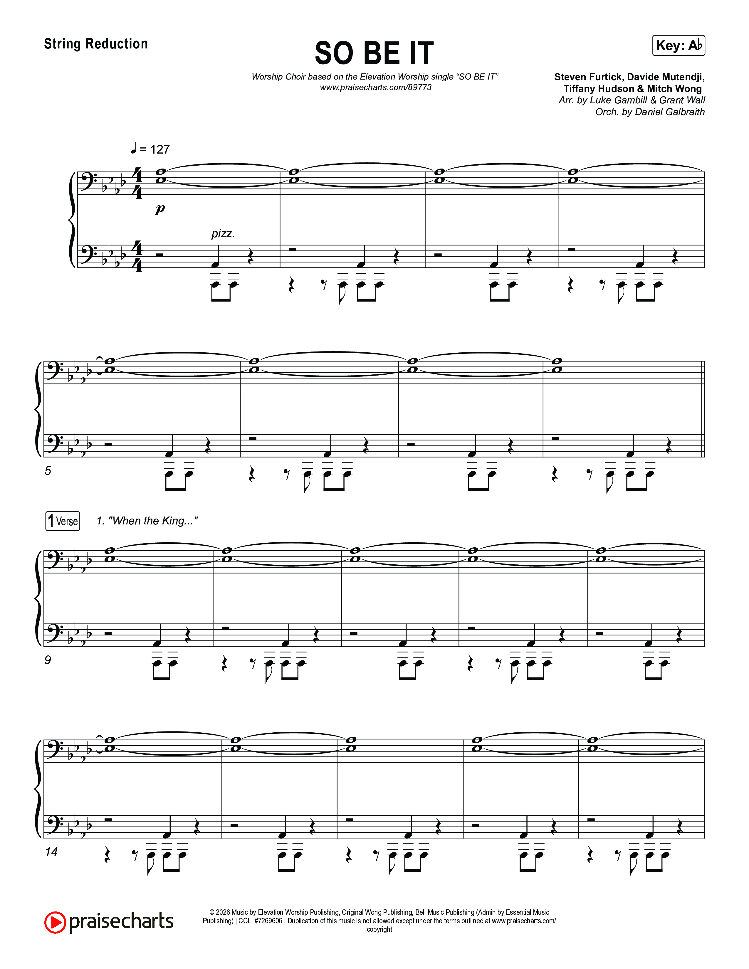 SO BE IT (Worship Choir/SAB) String Reduction (Elevation Worship / Tiffany Hudson / Chris Brown / Arr. Luke Gambill)