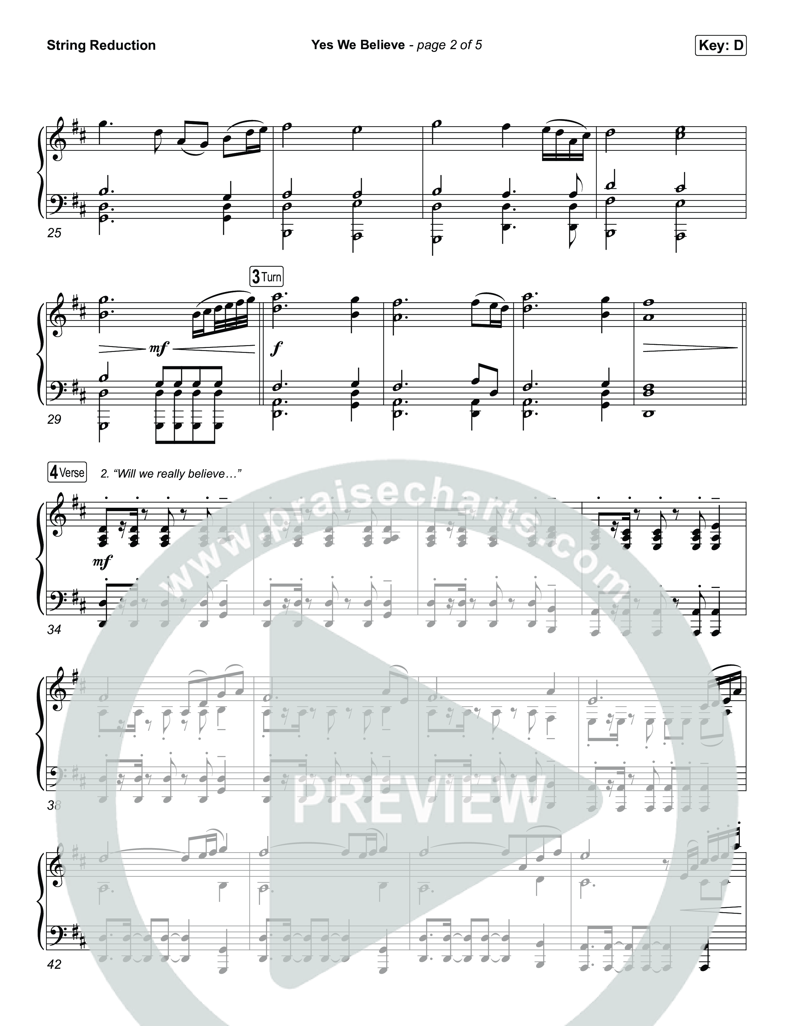 Yes We Believe String Reduction (Paul Baloche)