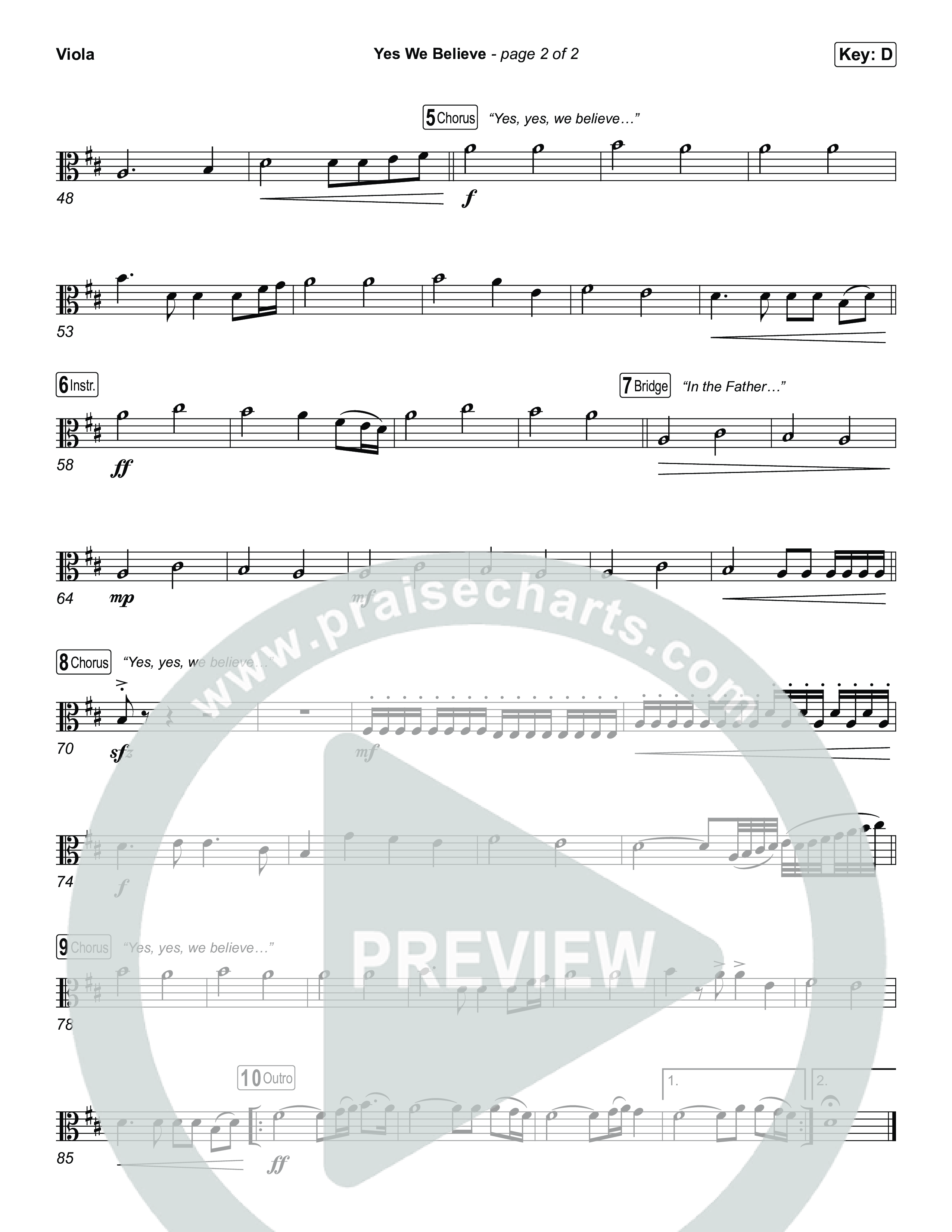 Yes We Believe Viola (Paul Baloche)