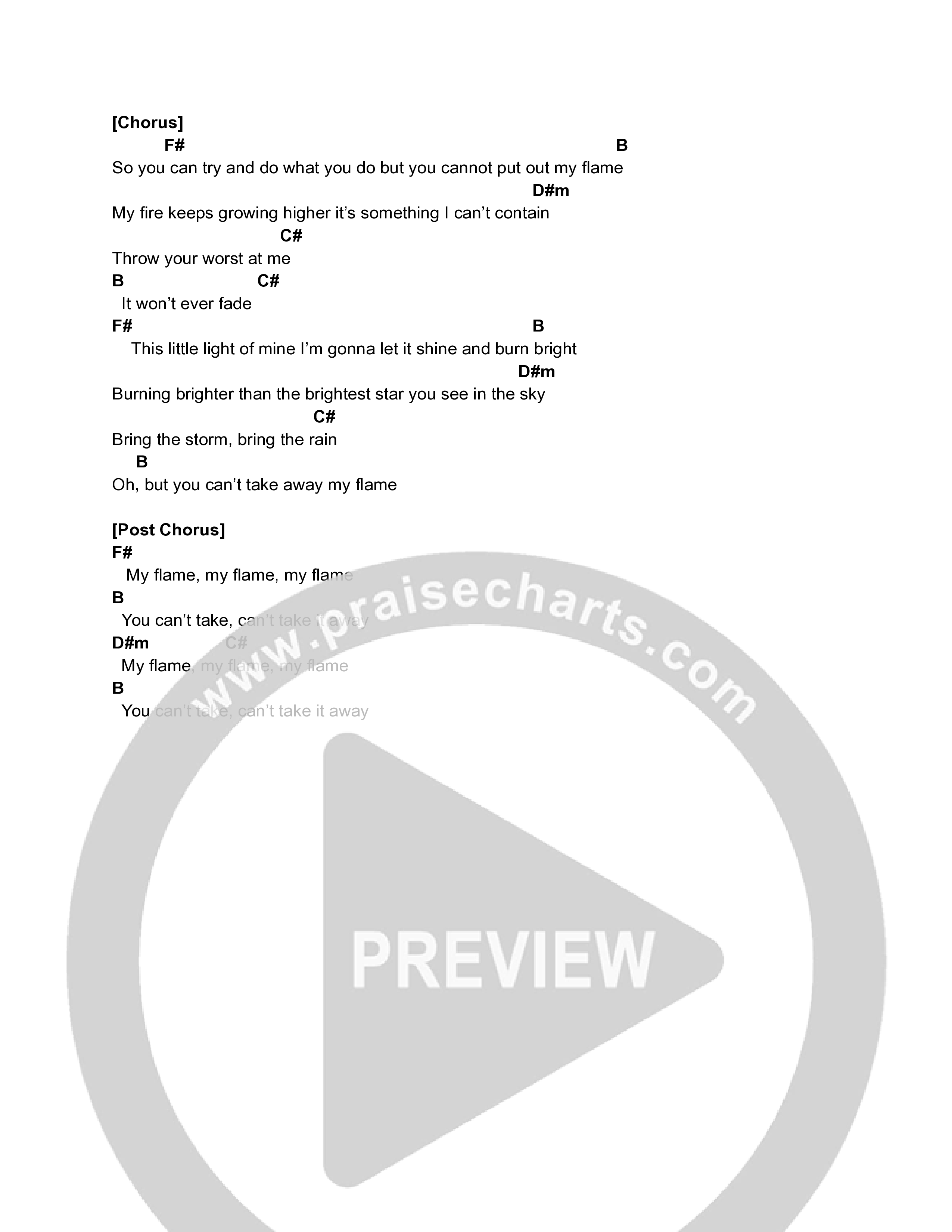 Flame Chord Chart (Grace+Max)