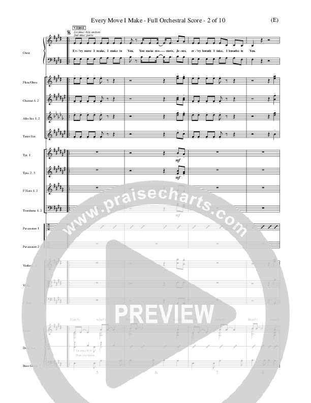 Every Move I Make Conductor's Score (David Ruis)