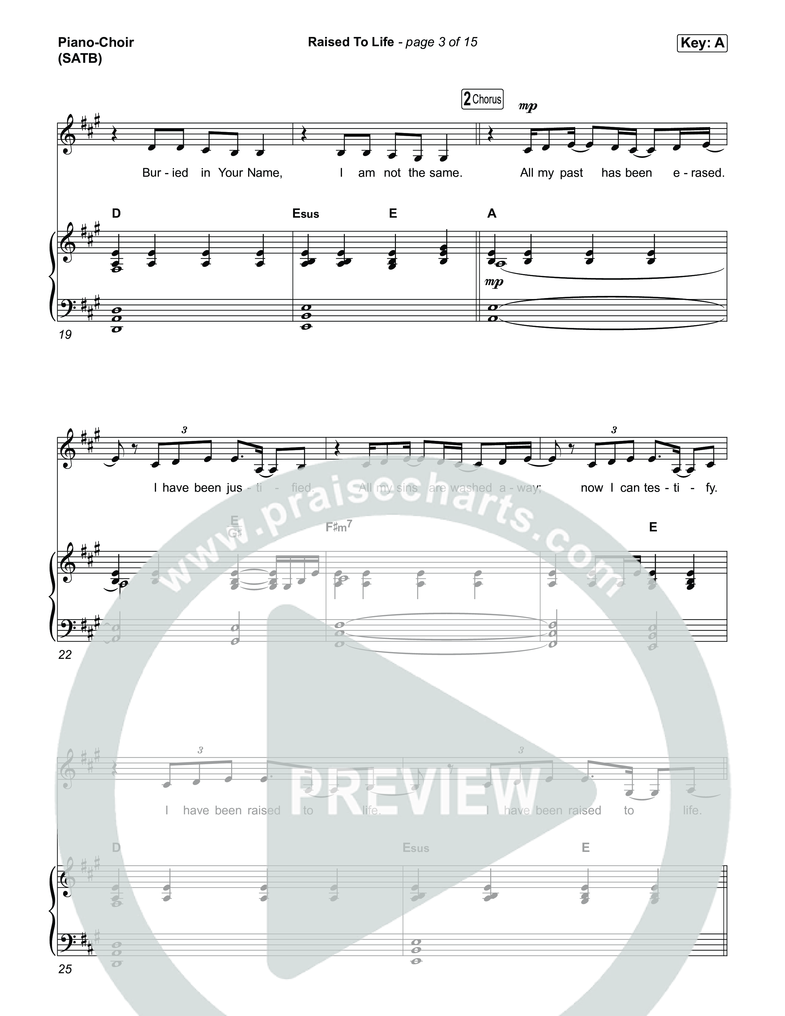 Raised To Life Piano/Vocal Pack (Taylor Fish)