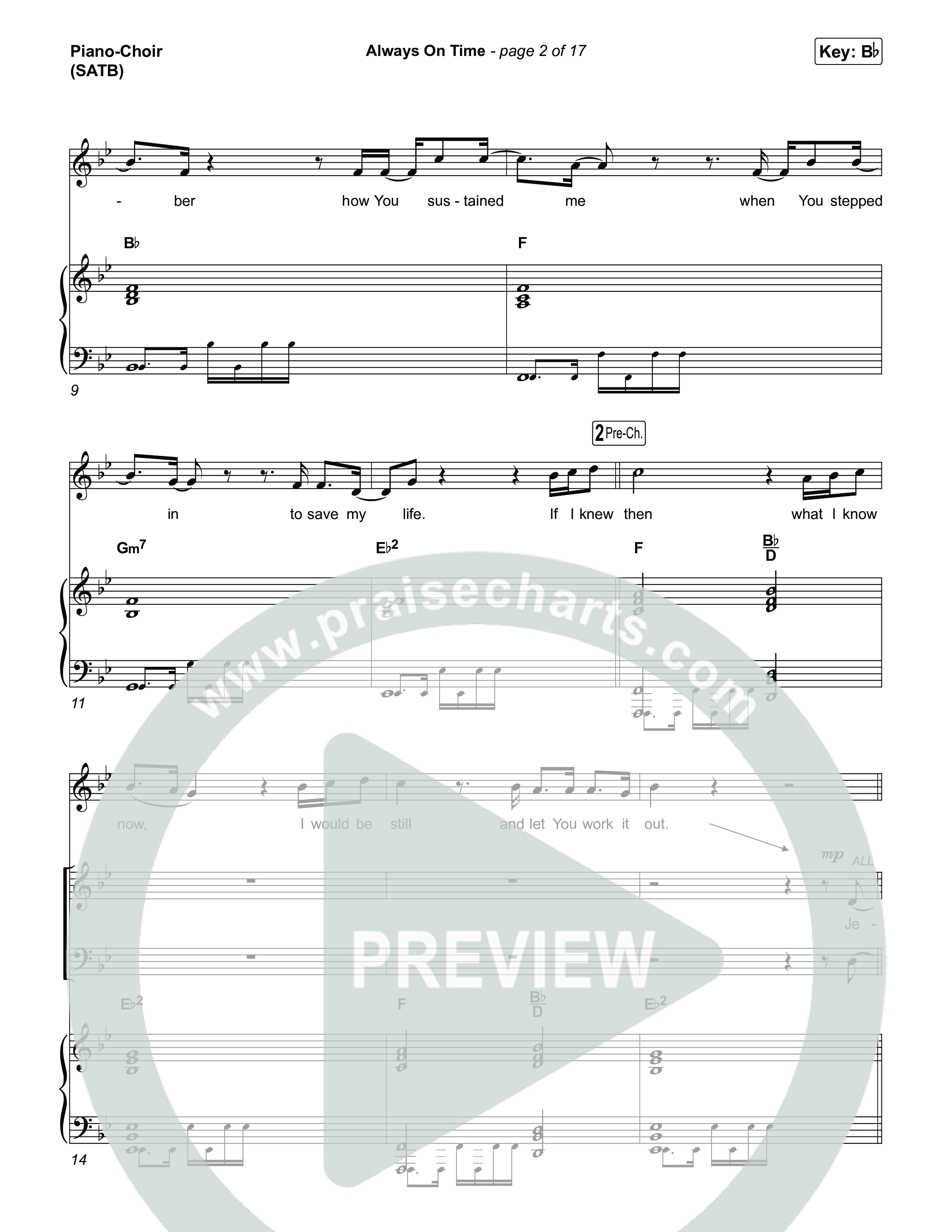 Always On Time (Break Open) Piano/Vocal Pack (Pat Barrett)