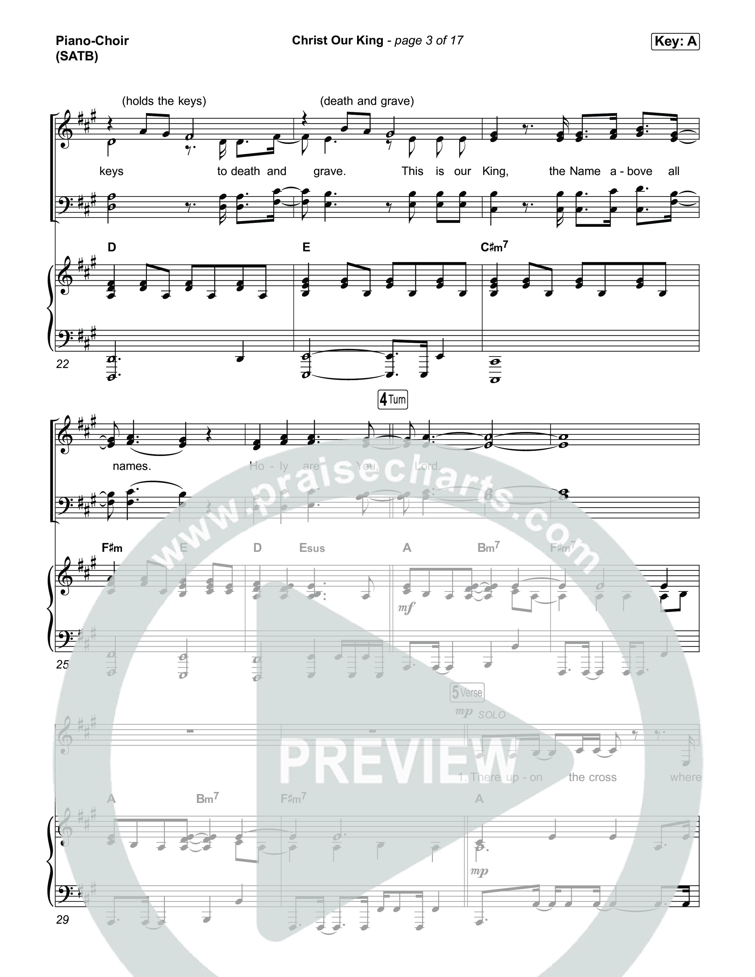 Christ Our King Piano/Vocal Pack (Jesus Image)