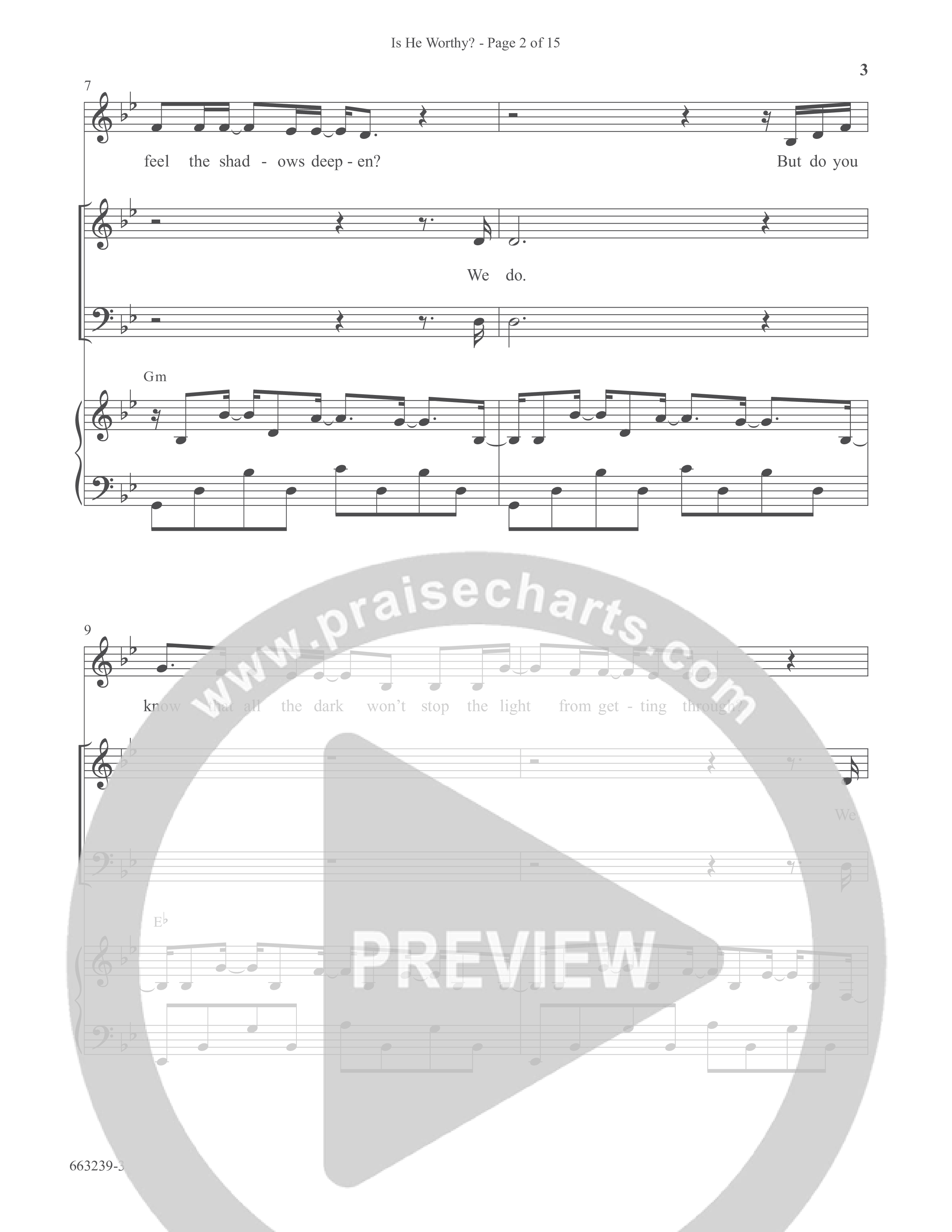 Is He Worthy (Choral Anthem SATB) Anthem (SATB/Piano) (Word Music Choral / Arr. Daniel Semsen)
