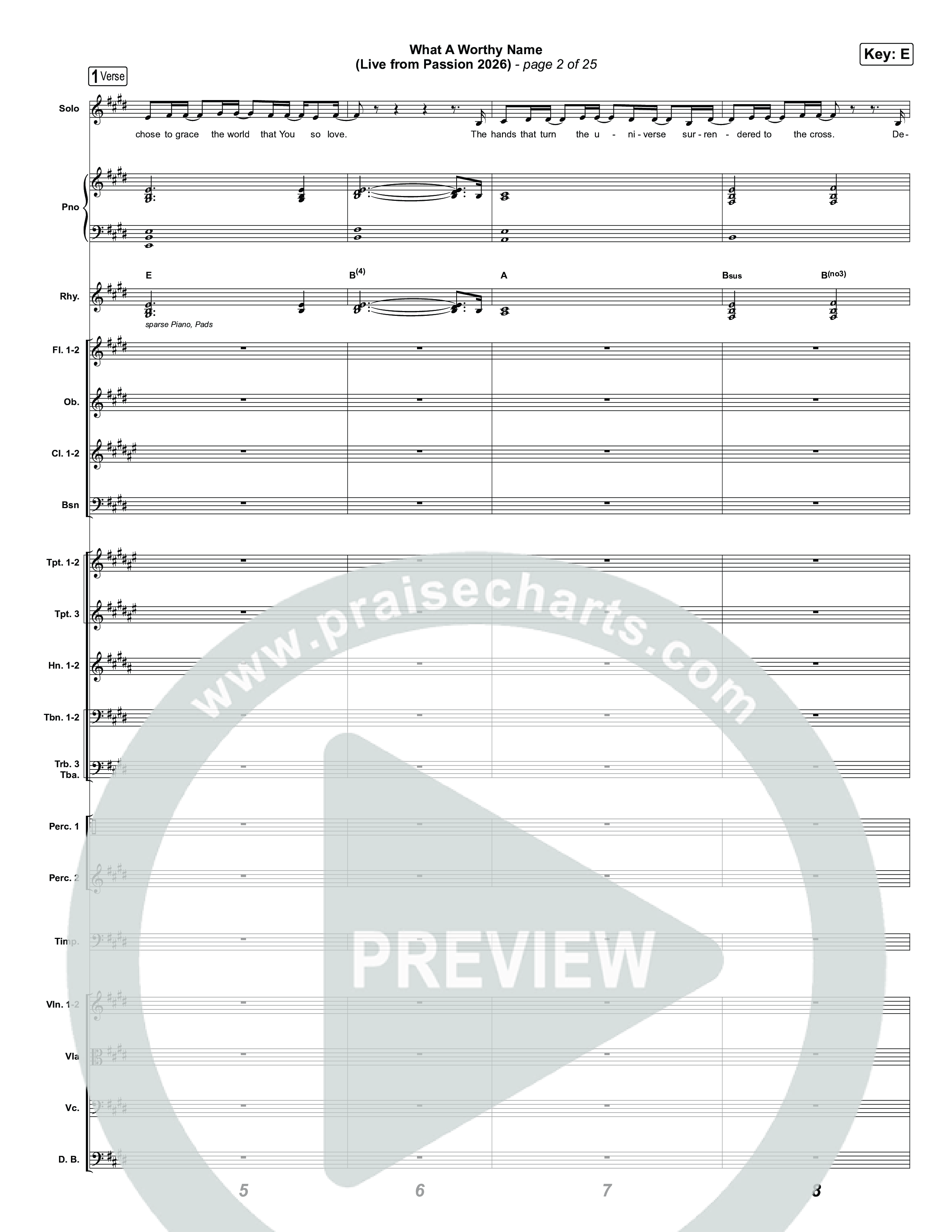 What A Worthy Name (Live From Passion 2026) Orchestration (Passion / Chidima)