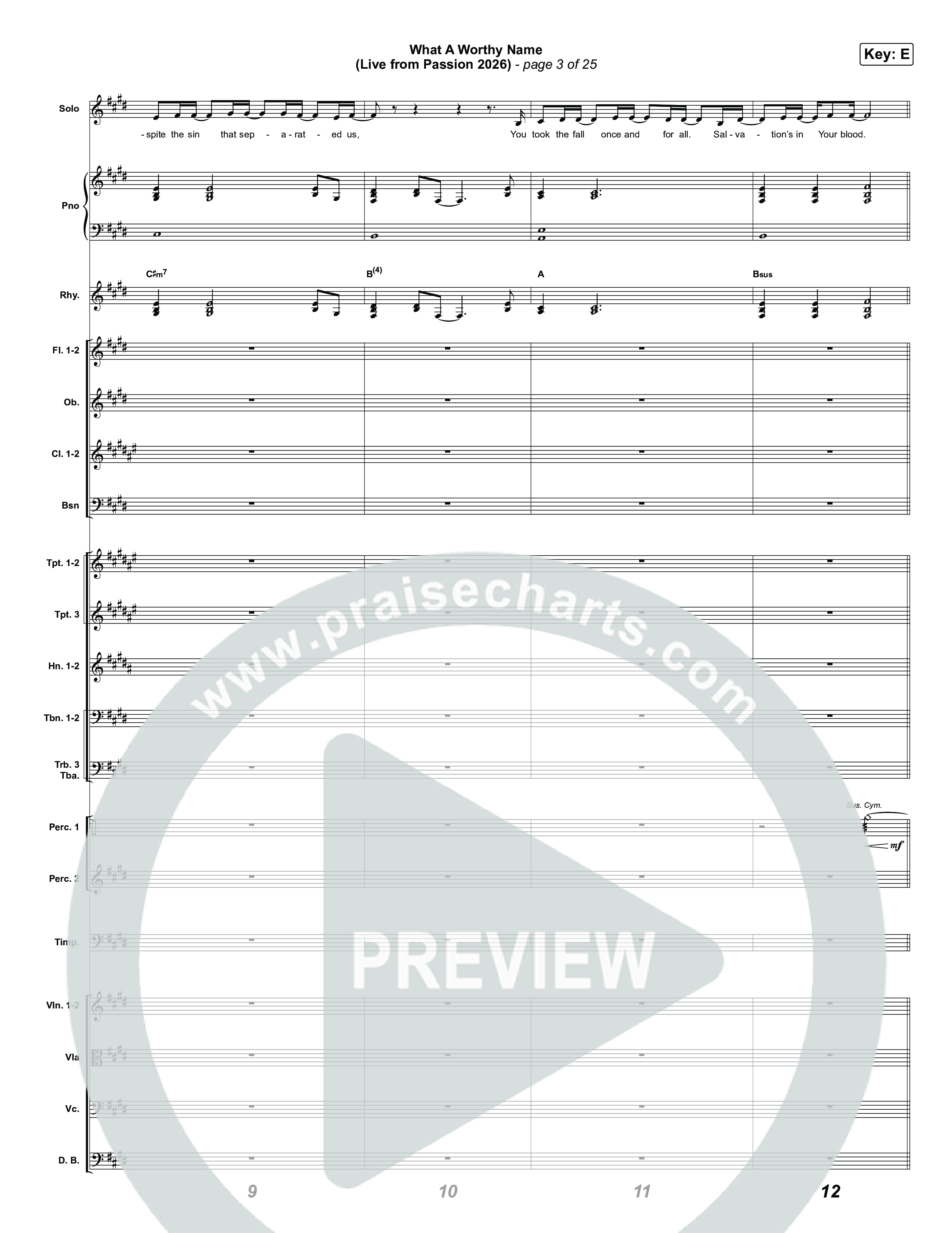 What A Worthy Name (Live From Passion 2026) Orchestration (Passion / Chidima)