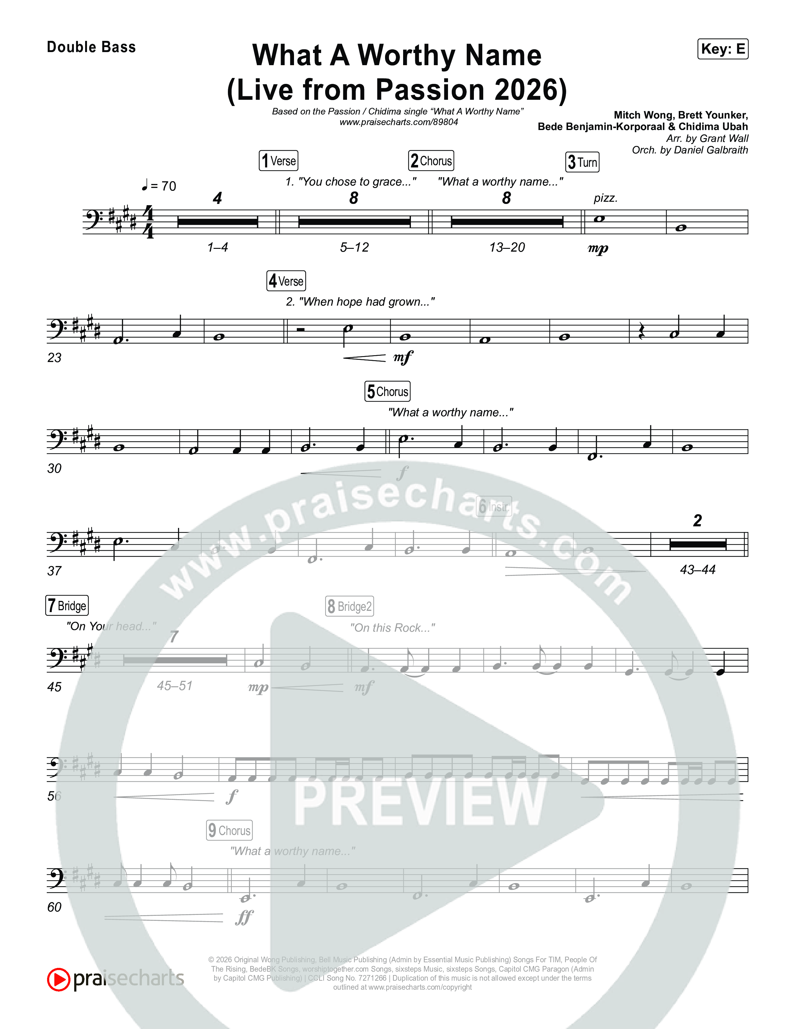 What A Worthy Name (Live From Passion 2026) String Bass (Passion / Chidima)