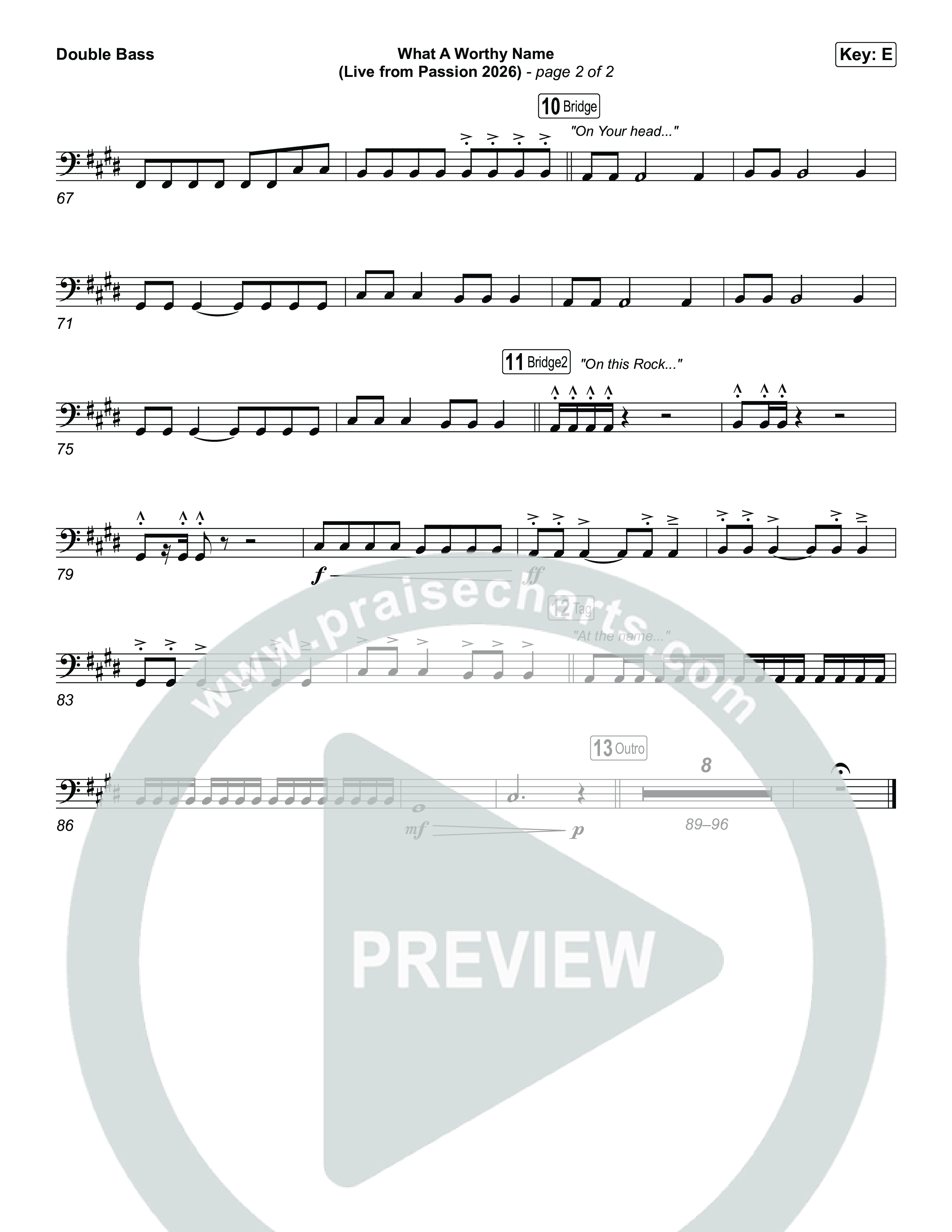 What A Worthy Name (Live From Passion 2026) String Bass (Passion / Chidima)