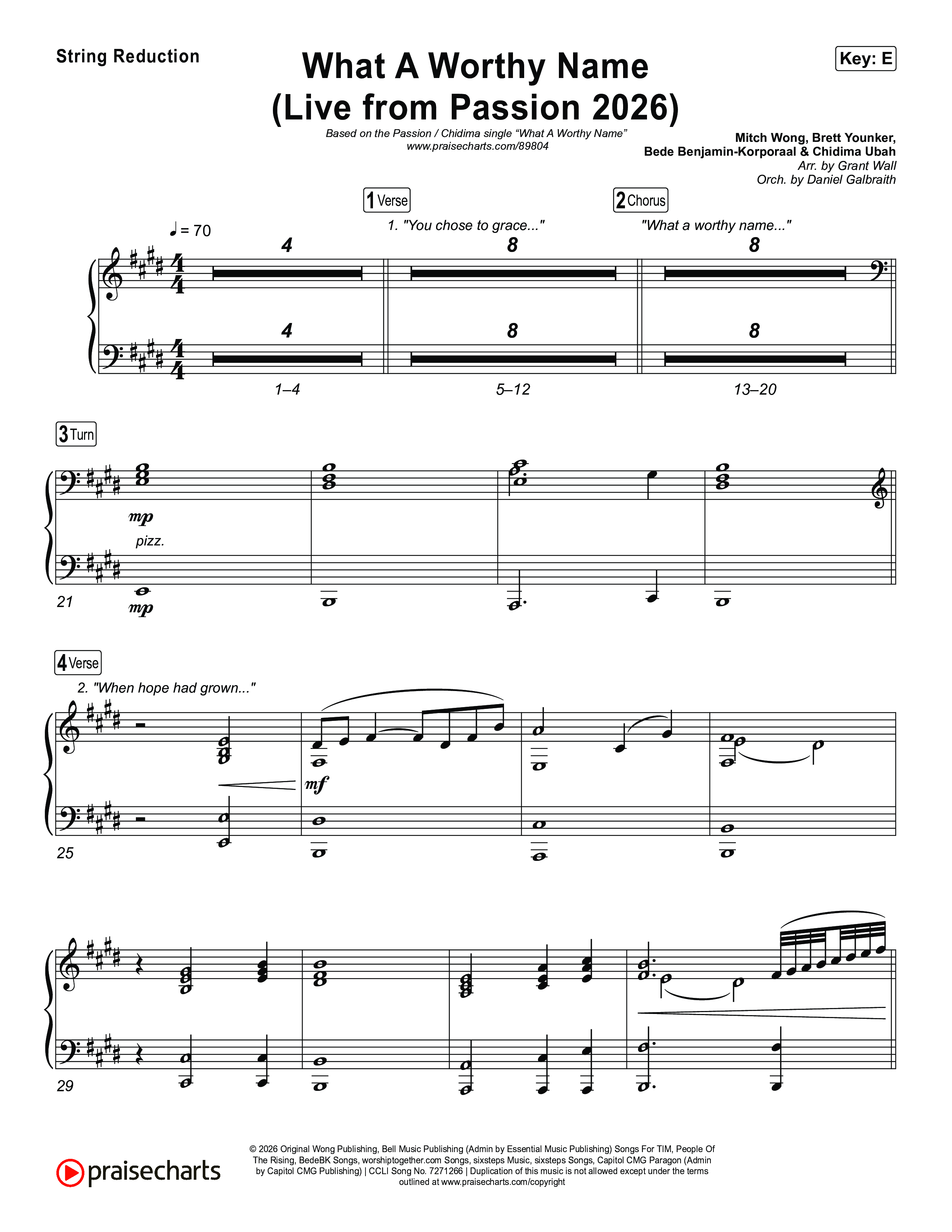 What A Worthy Name (Live From Passion 2026) String Reduction (Passion / Chidima)