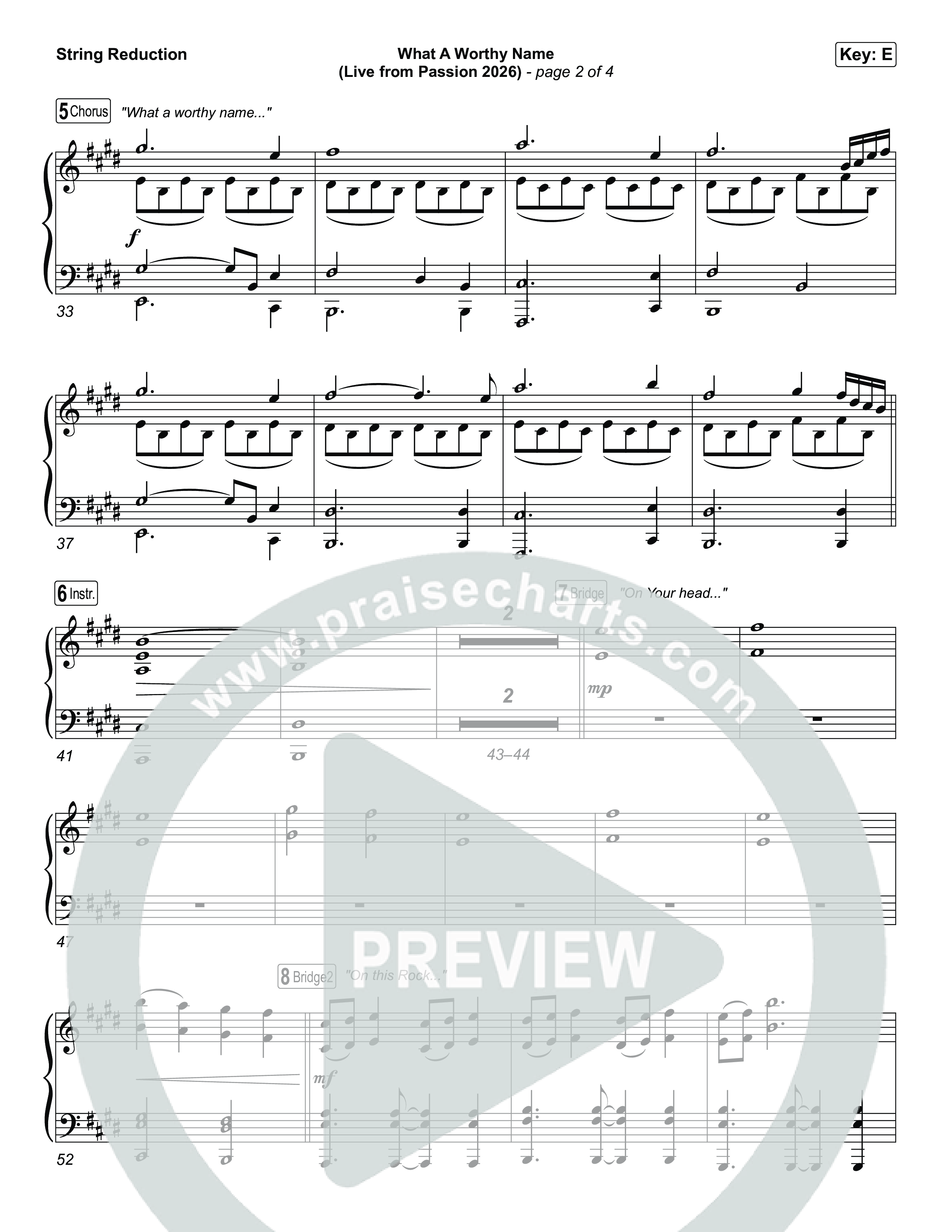 What A Worthy Name (Live From Passion 2026) String Reduction (Passion / Chidima)