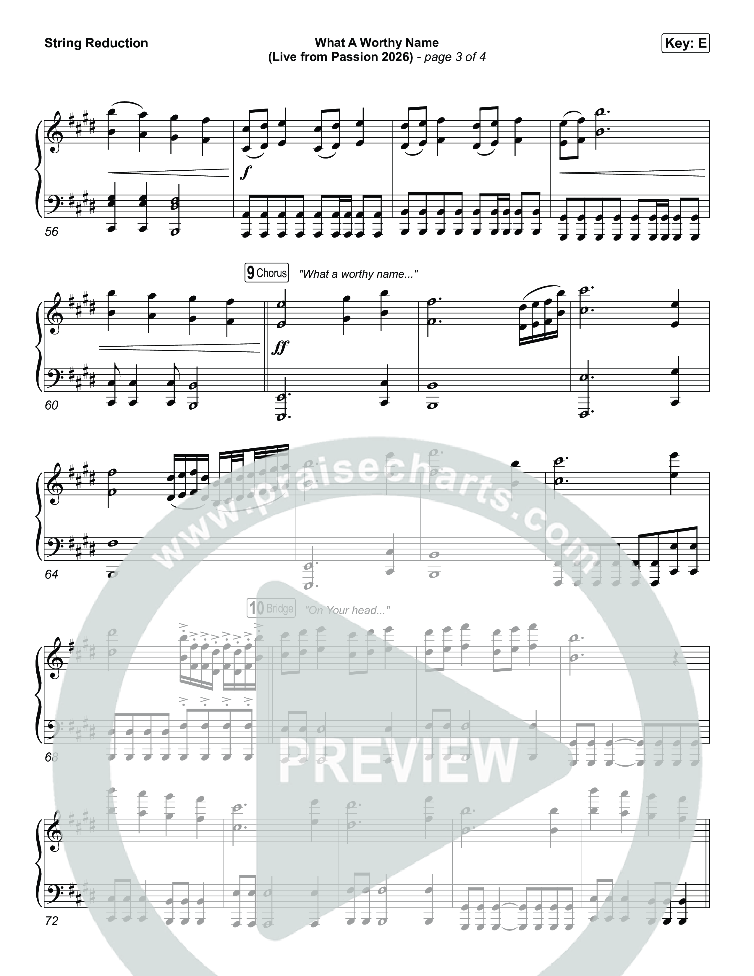 What A Worthy Name (Live From Passion 2026) String Reduction (Passion / Chidima)