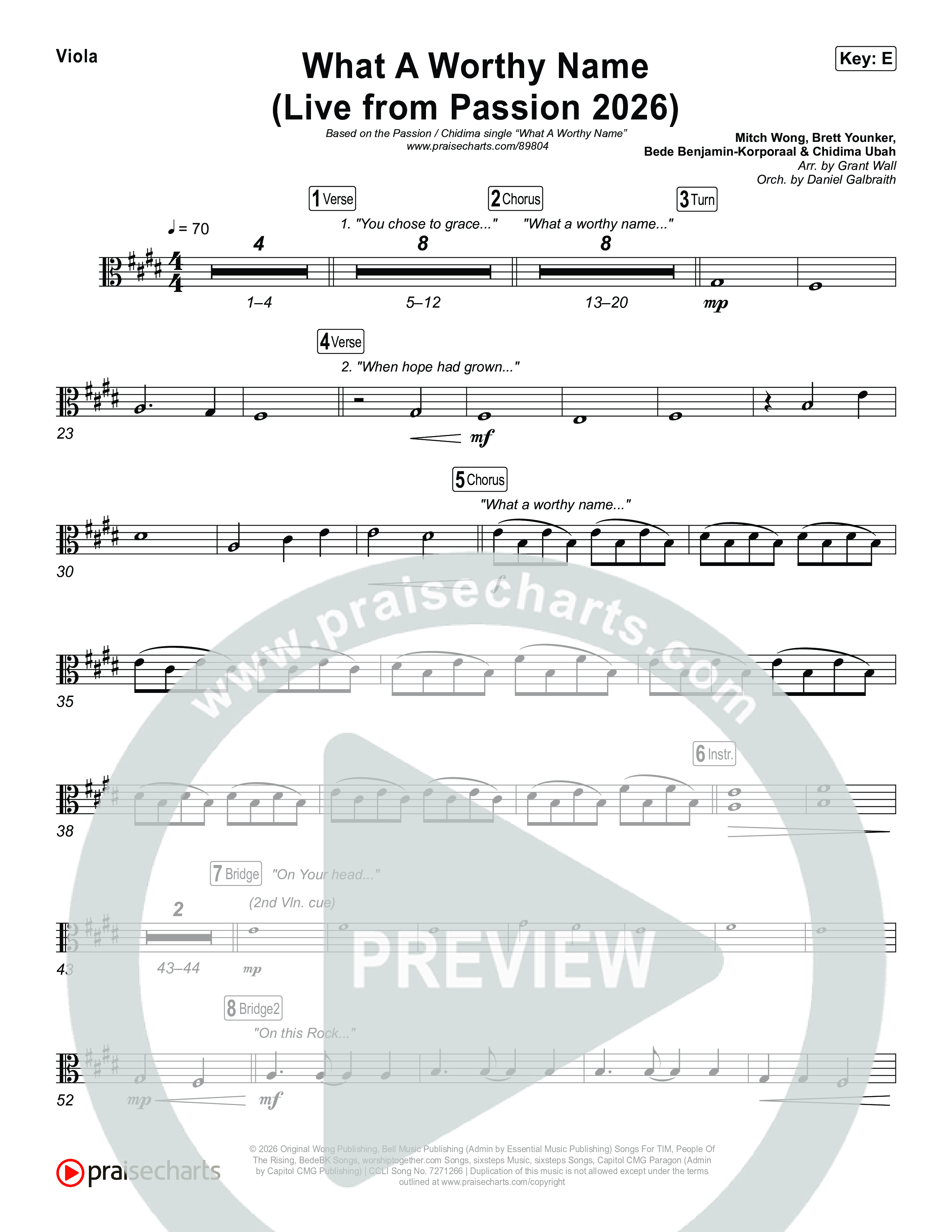What A Worthy Name (Live From Passion 2026) Viola (Passion / Chidima)