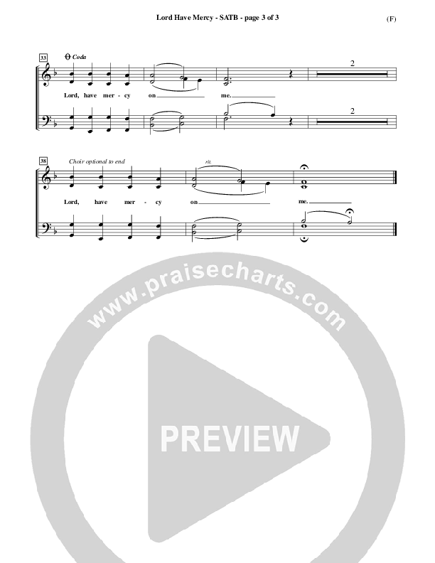 Lord Have Mercy Choir Vocals (SATB) (Steve Merkel)