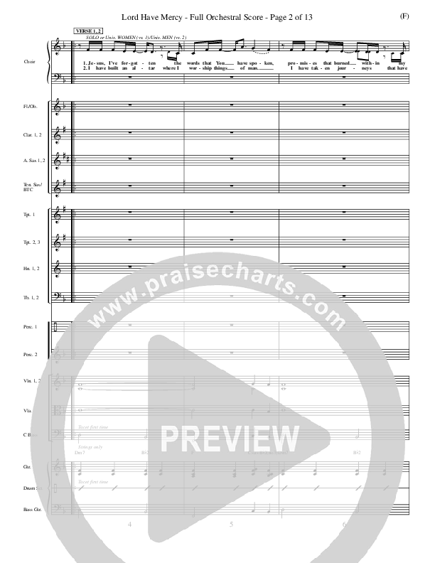 Lord Have Mercy Conductor's Score (Steve Merkel)
