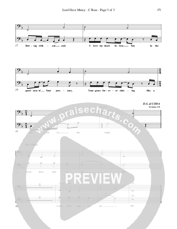 Lord Have Mercy Contrabass (Steve Merkel)