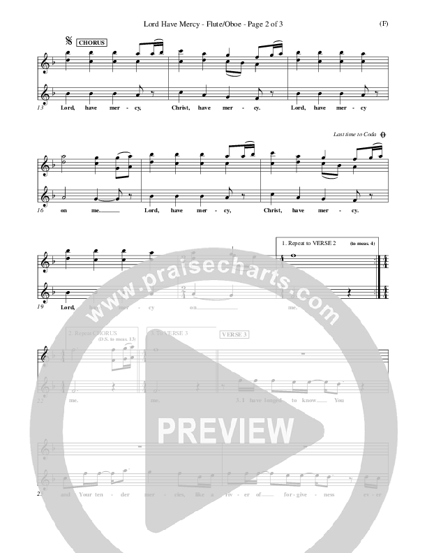 Lord Have Mercy Flute/Oboe (Steve Merkel)