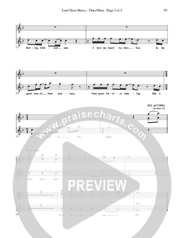 Lord Have Mercy Flute/Oboe (Steve Merkel)