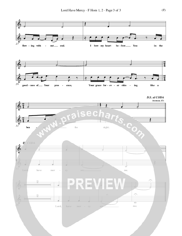 Lord Have Mercy French Horn 1/2 (Steve Merkel)