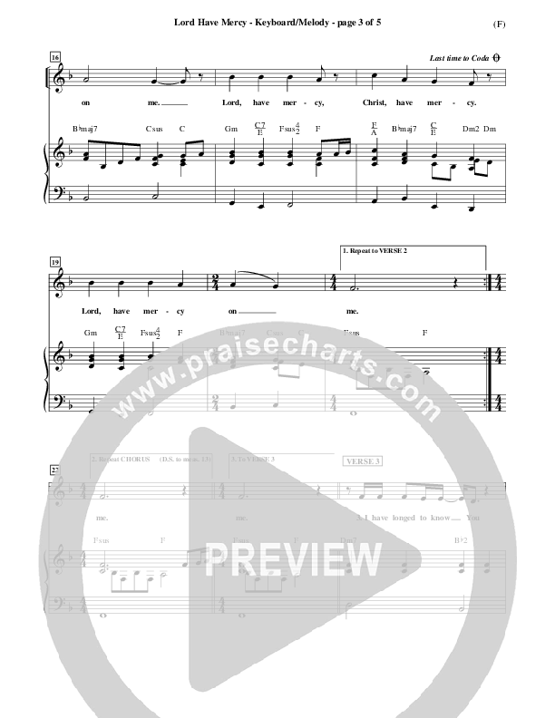 Lord Have Mercy Sheet Music PDF (Steve Merkel) PraiseCharts