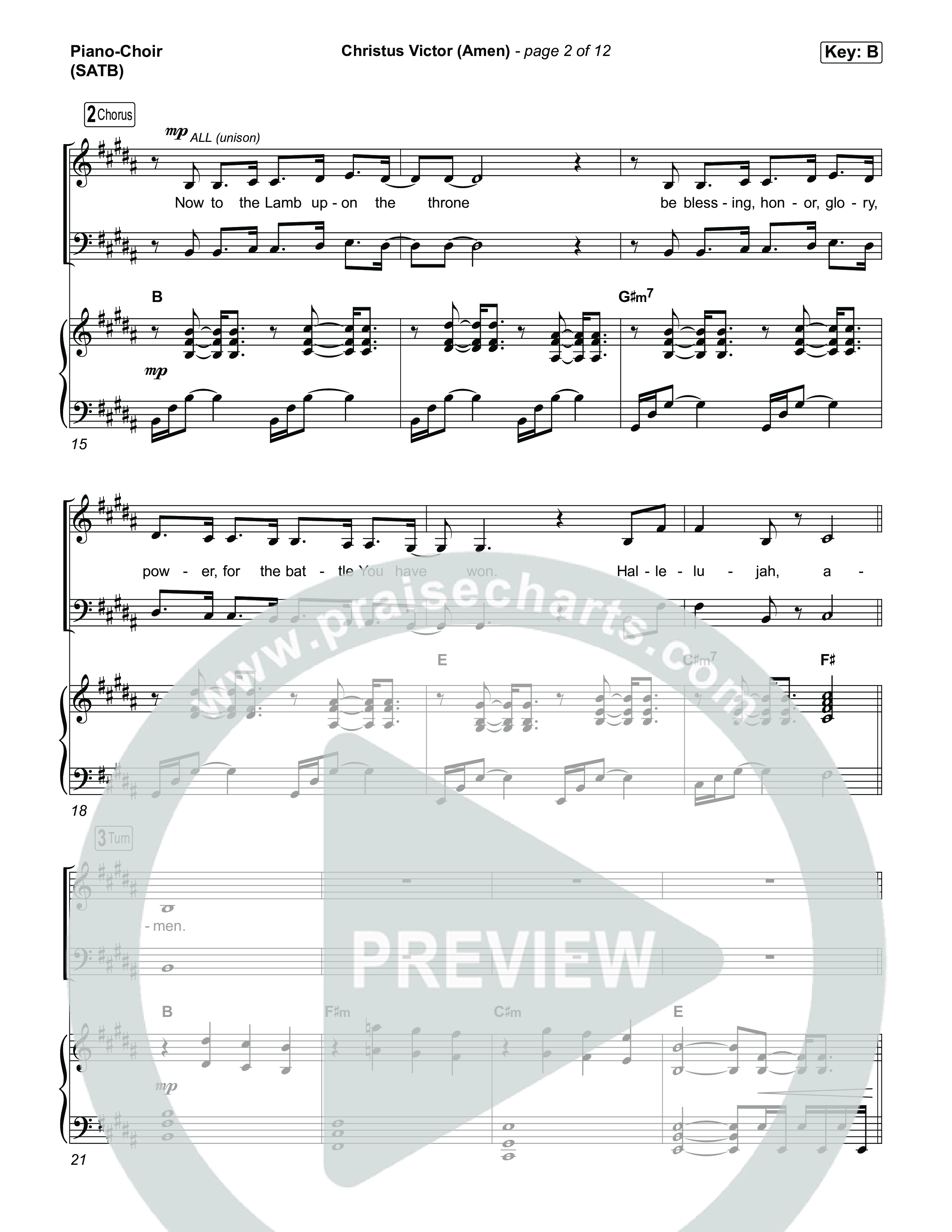 Christus Victor (Amen) Piano/Vocal Pack (The Worship Initiative)