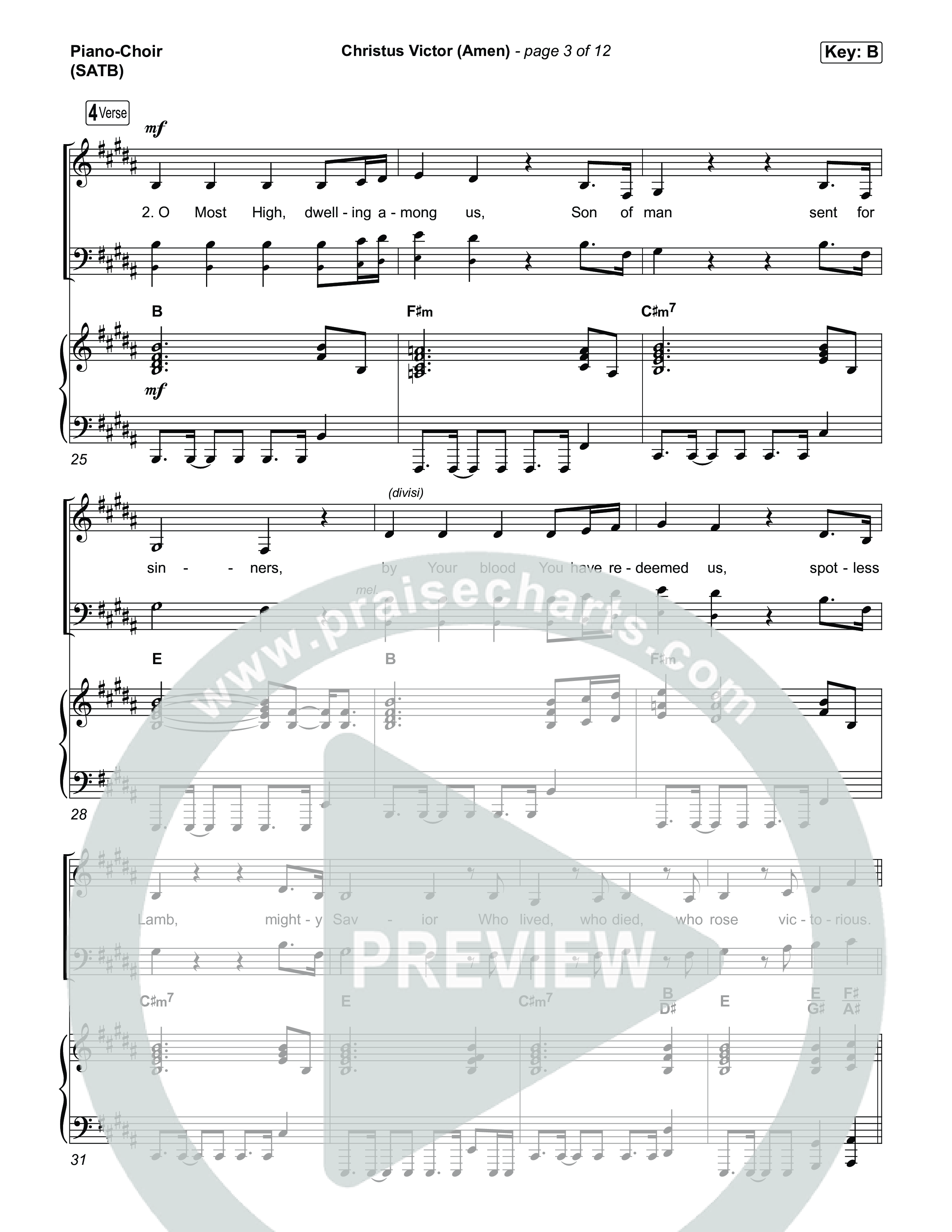 Christus Victor (Amen) Piano/Vocal Pack (The Worship Initiative)