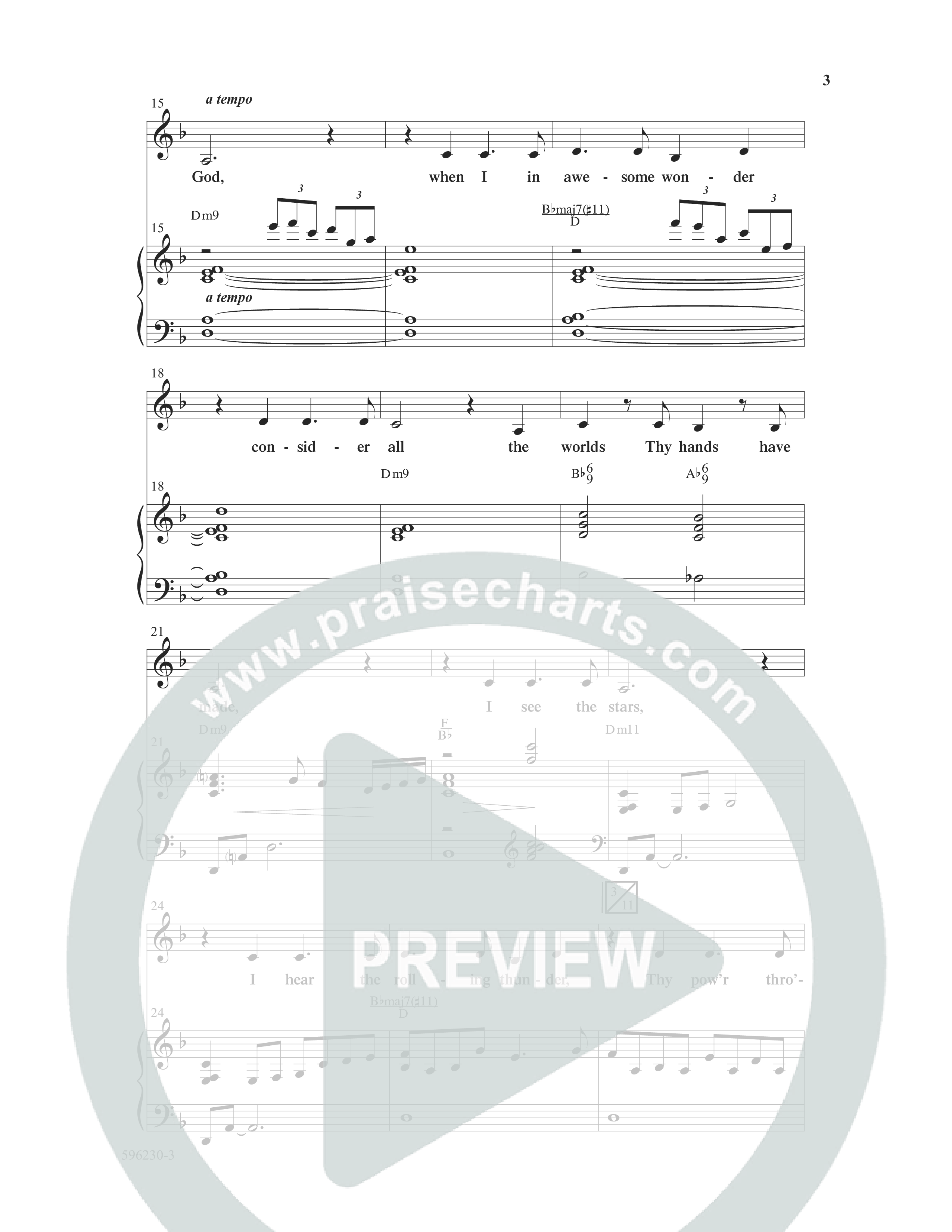 How Great Thou Art (Choral Anthem SATB) Anthem (SATB/Piano) (Word Music Choral / Arr. Tim Paul)