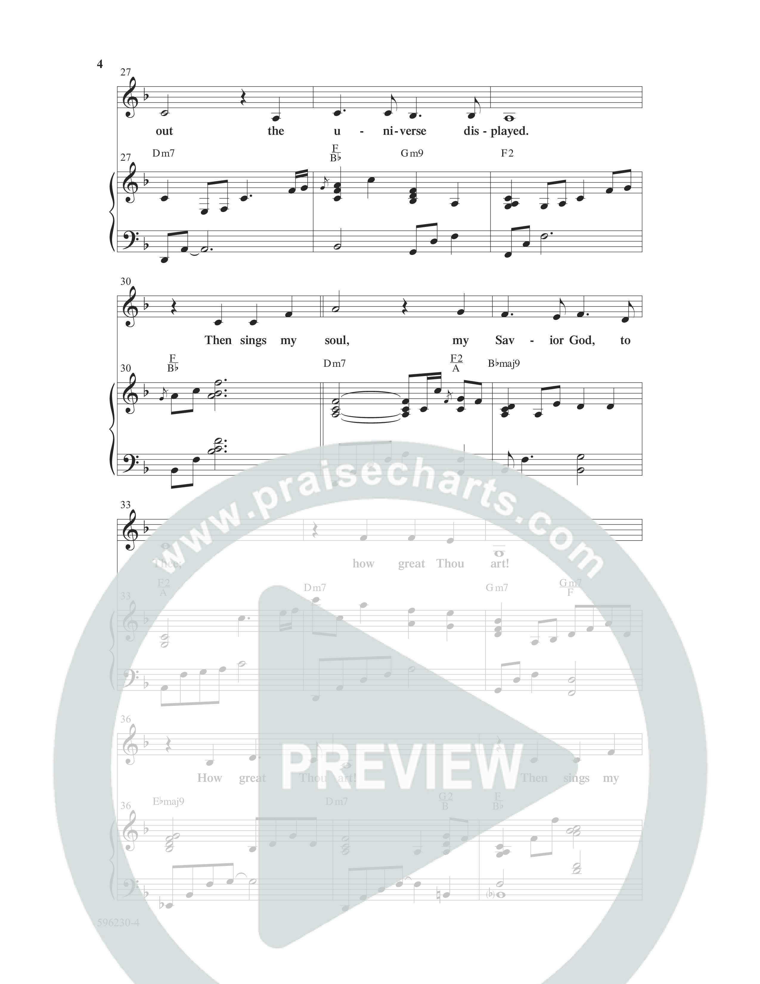 How Great Thou Art (Choral Anthem SATB) Anthem (SATB/Piano) (Word Music Choral / Arr. Tim Paul)