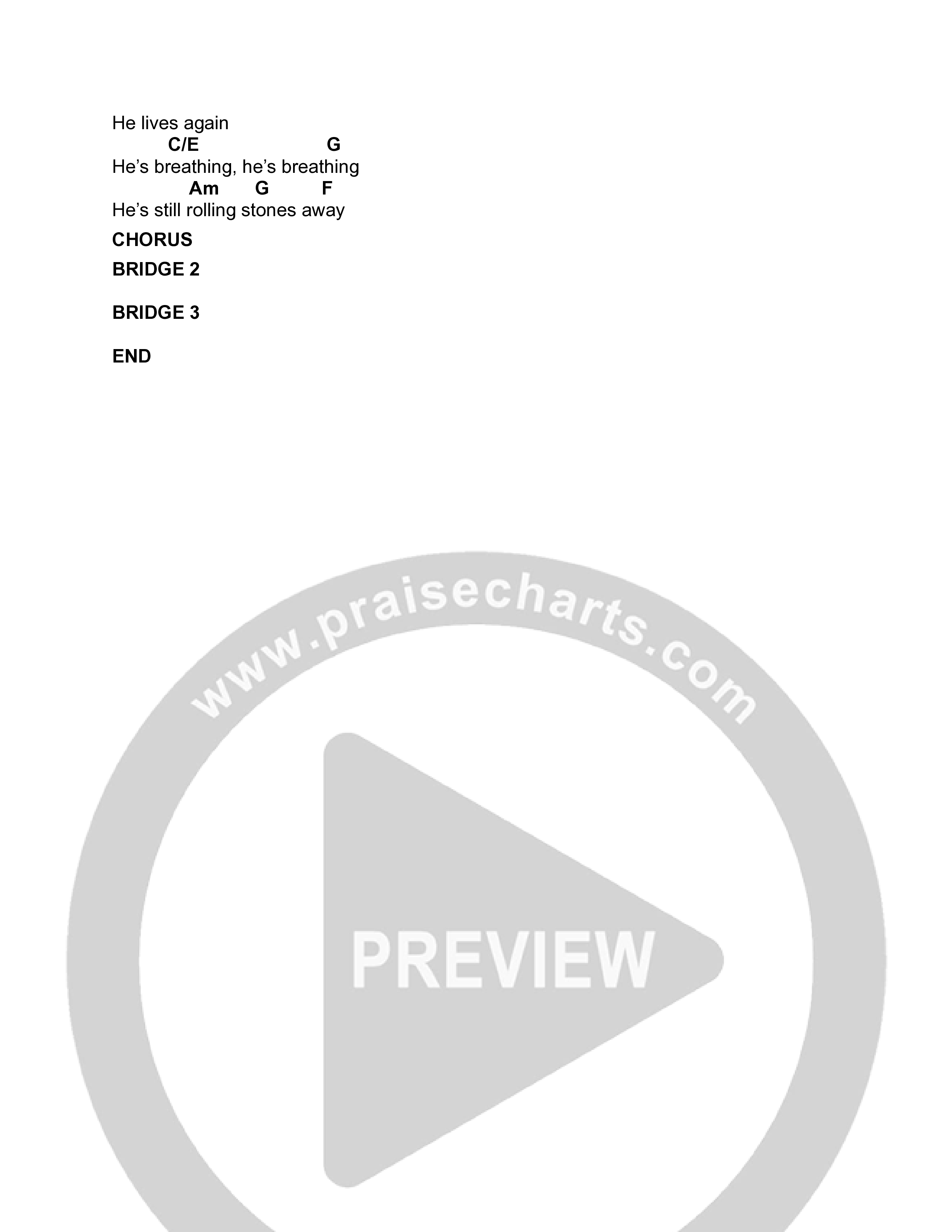 Rolled Away (Sunday Edit) Chord Chart (CCV Music)