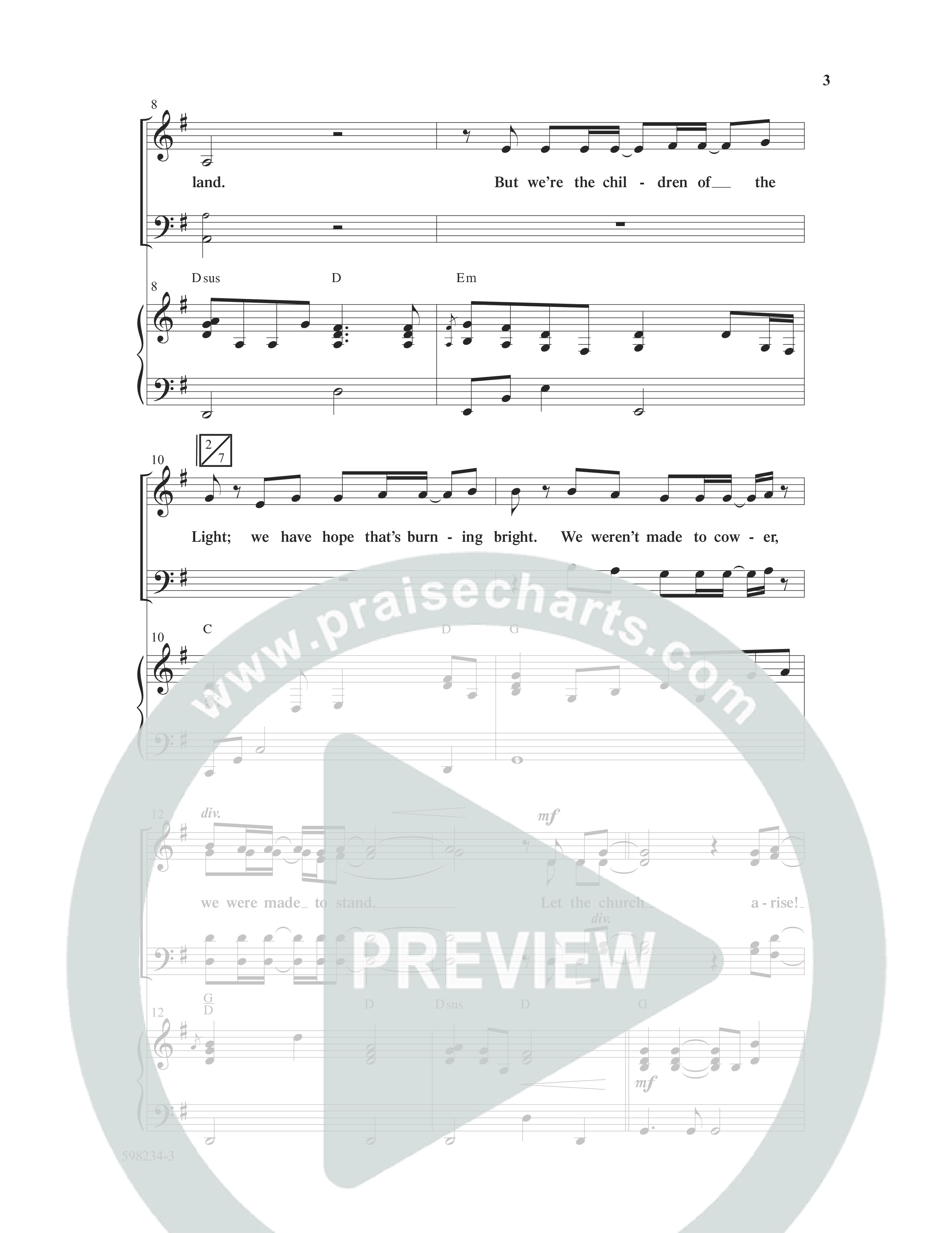 Let The Church Arise (Choral Anthem SATB) Anthem (SATB/Piano) (Word Music Choral / Arr. Marty Hamby)