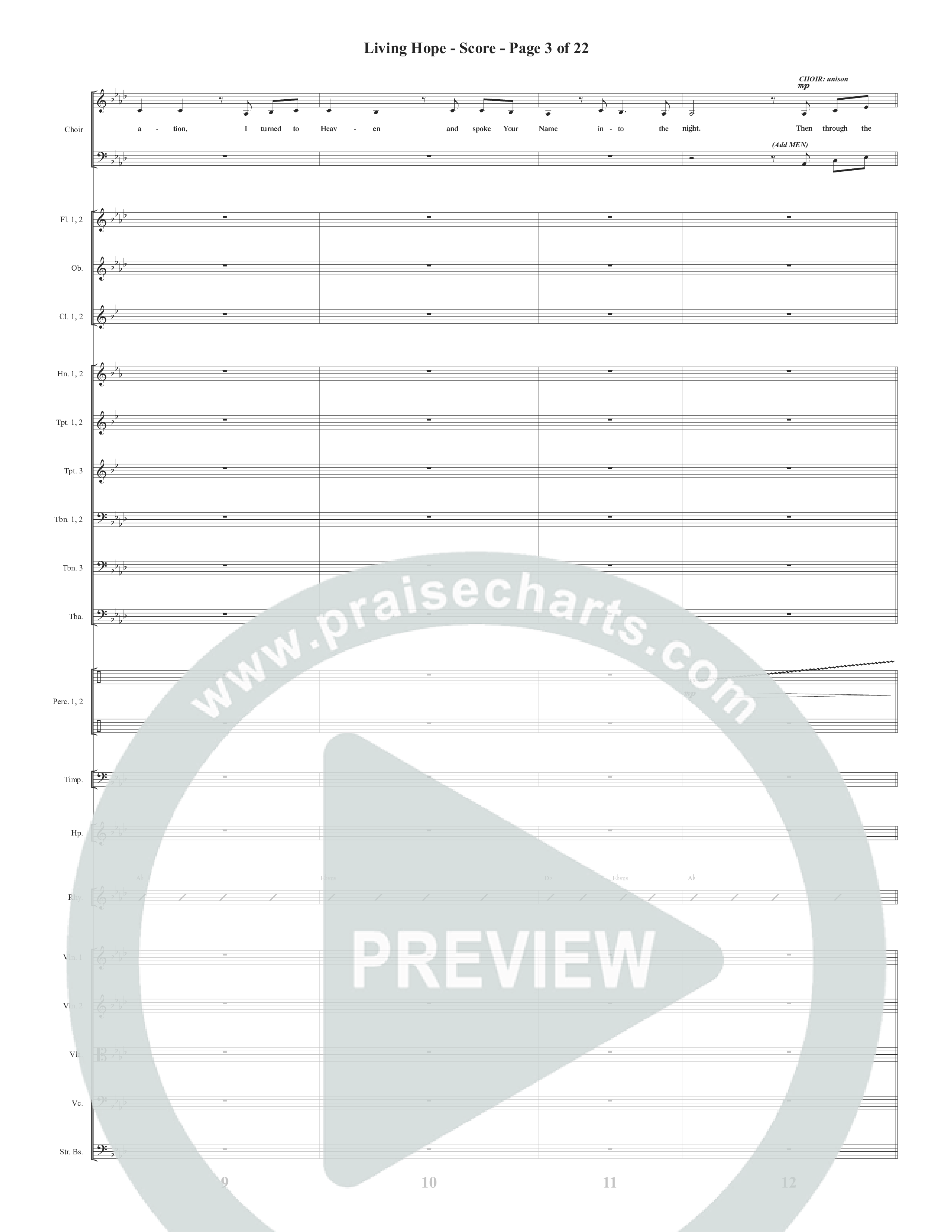 Living Hope (Choral Anthem SATB) Conductor's Score (Word Music Choral / Arr. David Wise)