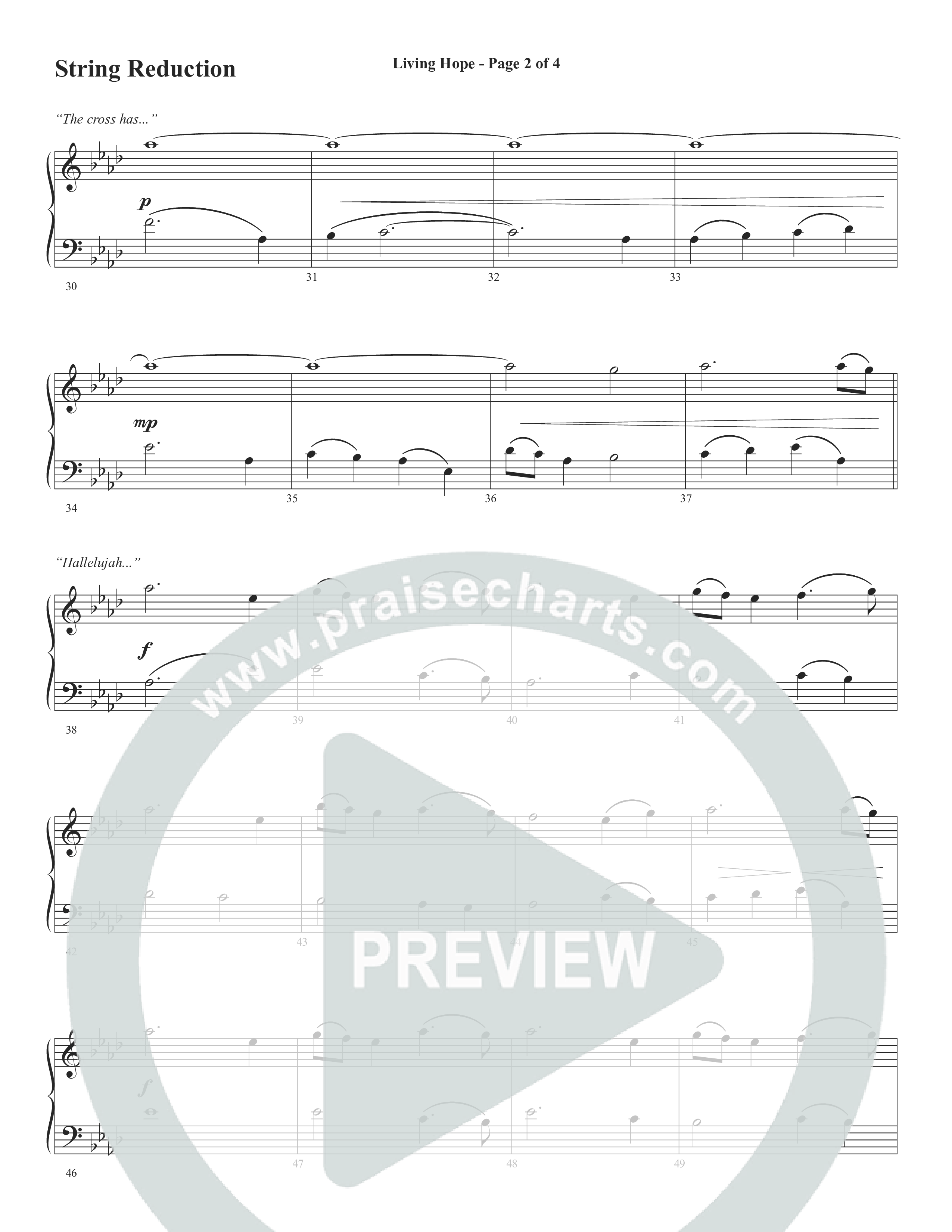 Living Hope (Choral Anthem SATB) String Reduction (Word Music Choral / Arr. David Wise)