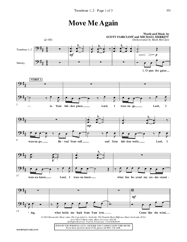 Move Me Again Trombone 1/2 (Scott Faircloff)