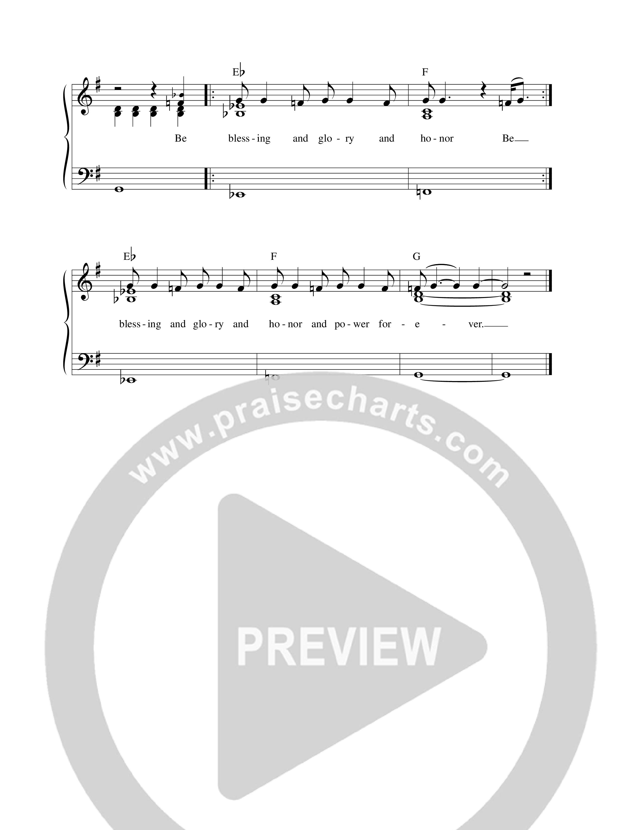 To Him Who Sits On The Throne Lead Sheet Melody (Paul Baloche / Marya Adé / CFNI)