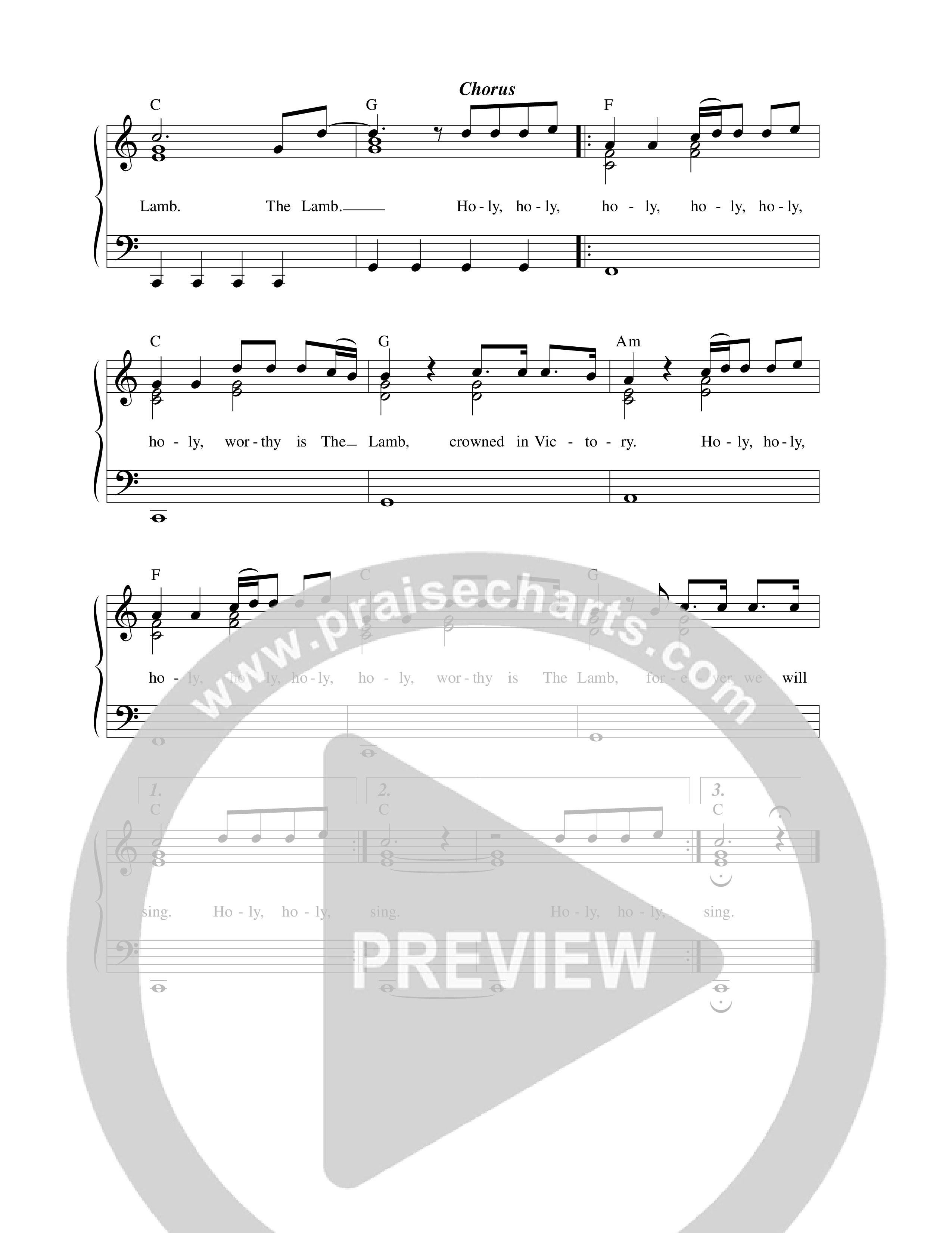 Crowned In Victory Lead Sheet Melody (Paul Baloche)