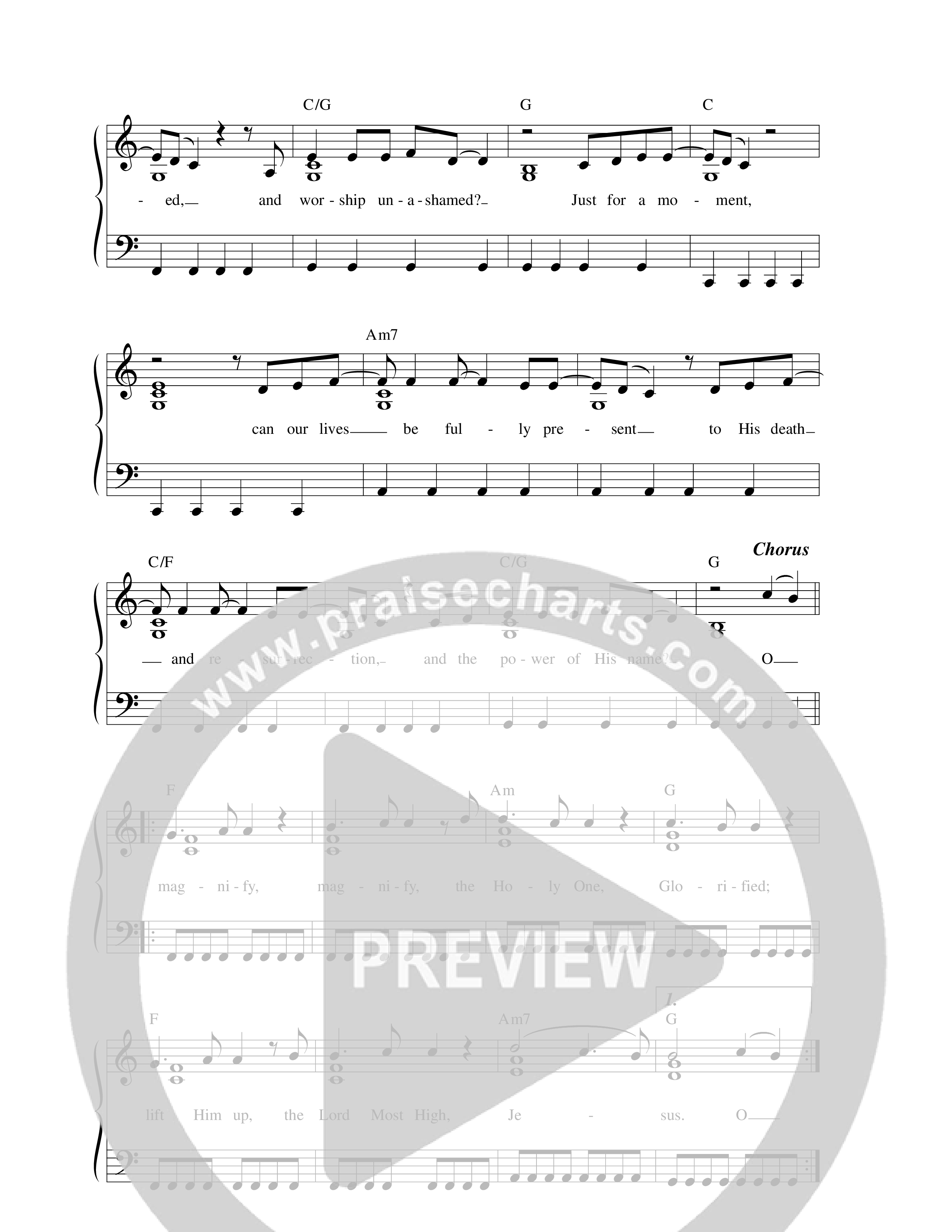 Magnify Lead Sheet Melody (Paul Baloche)