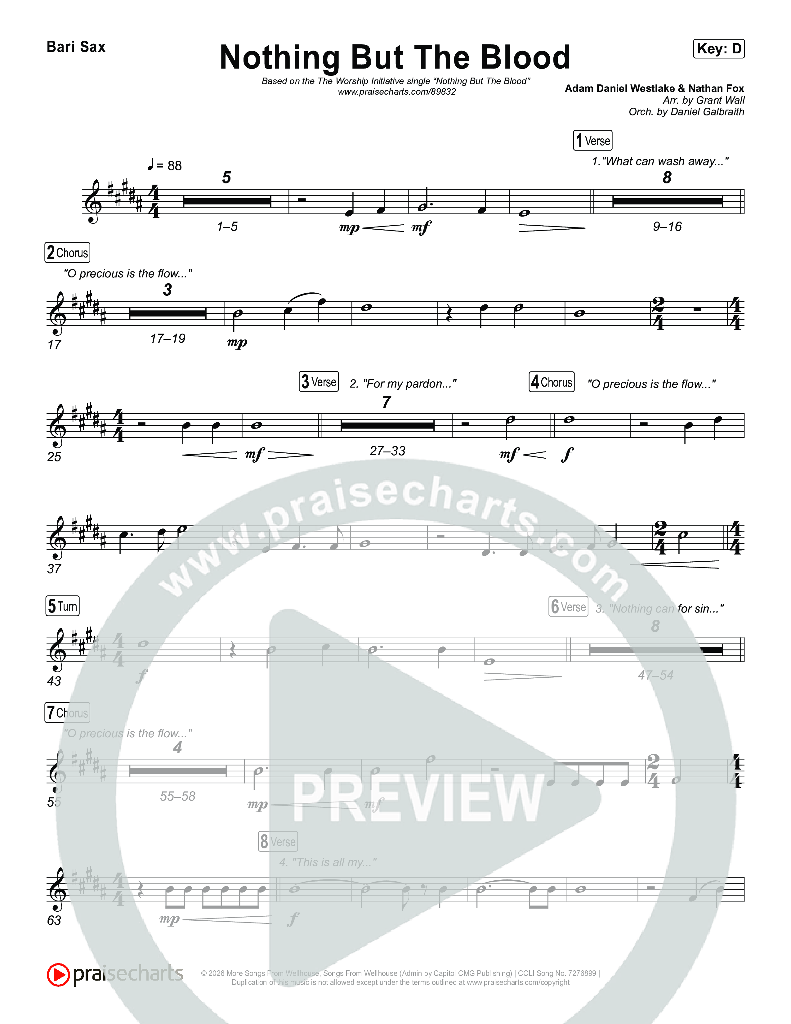 Nothing But The Blood Bari Sax (The Worship Initiative)