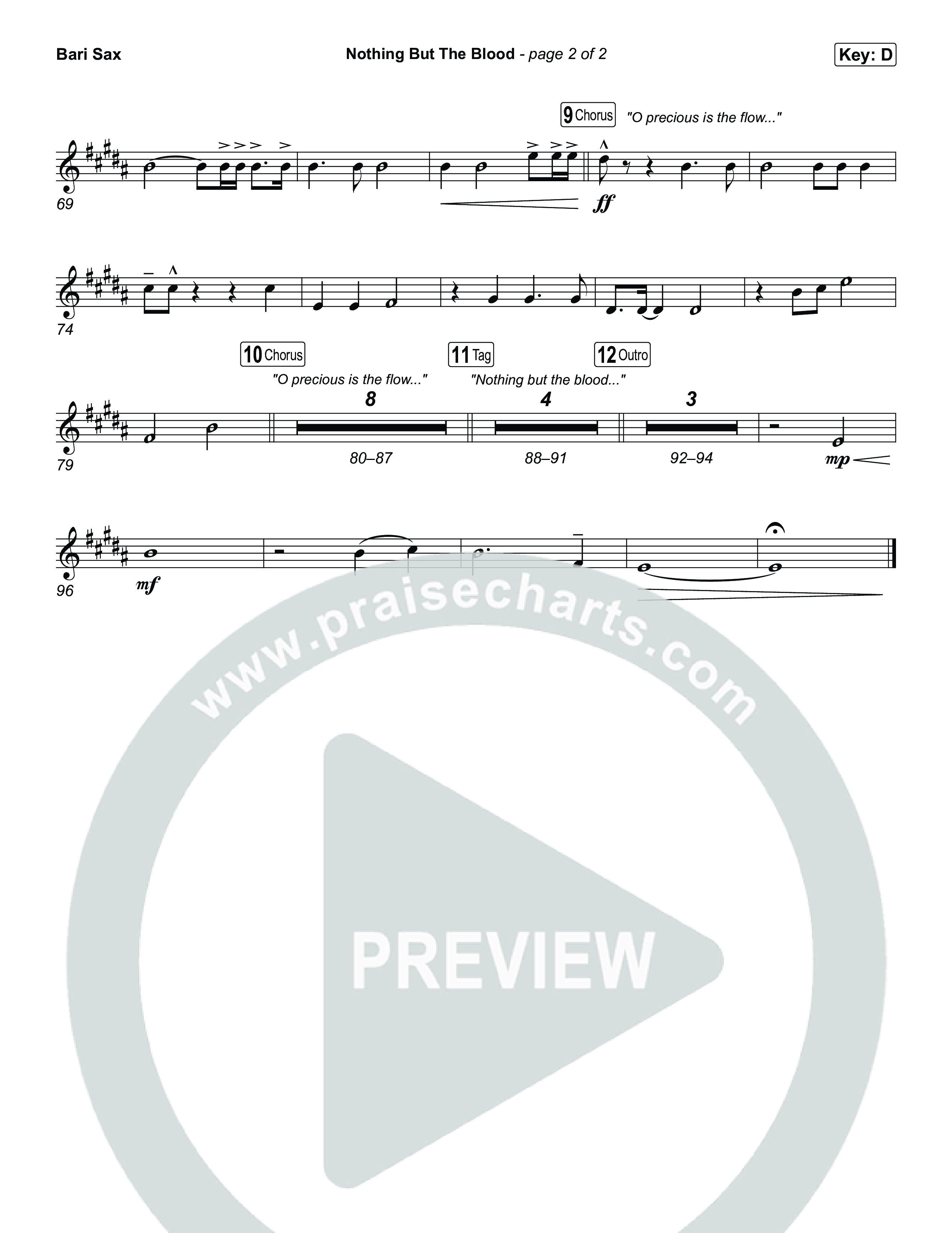 Nothing But The Blood Bari Sax (The Worship Initiative)