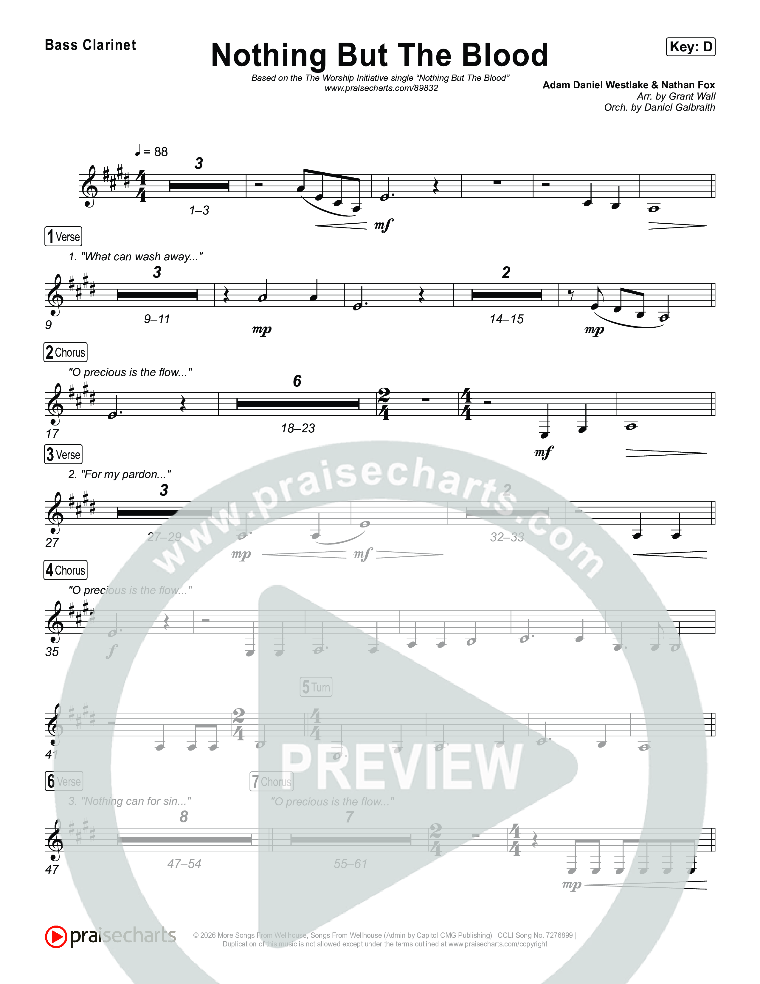 Nothing But The Blood Clarinet 1,2 (The Worship Initiative)