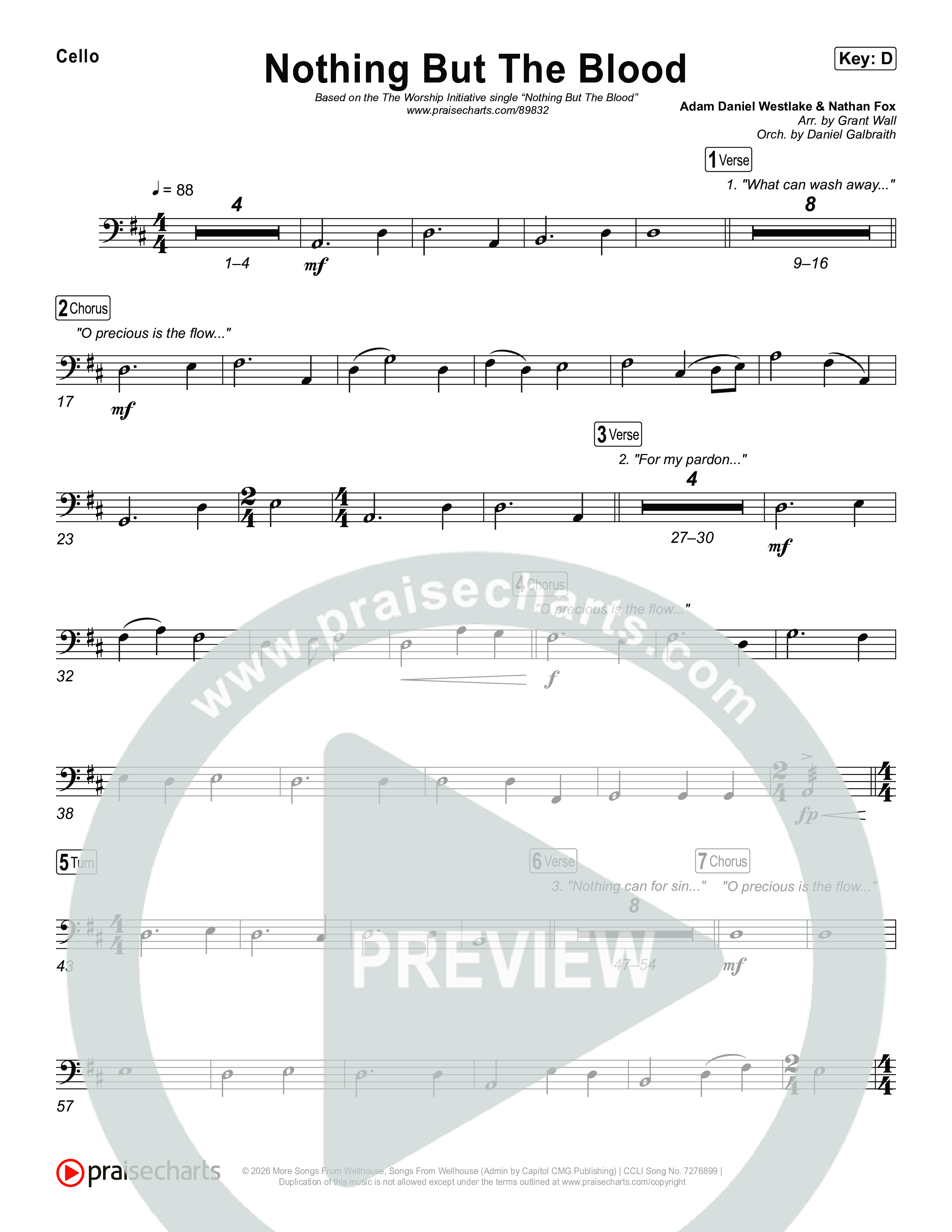 Nothing But The Blood Cello (The Worship Initiative)