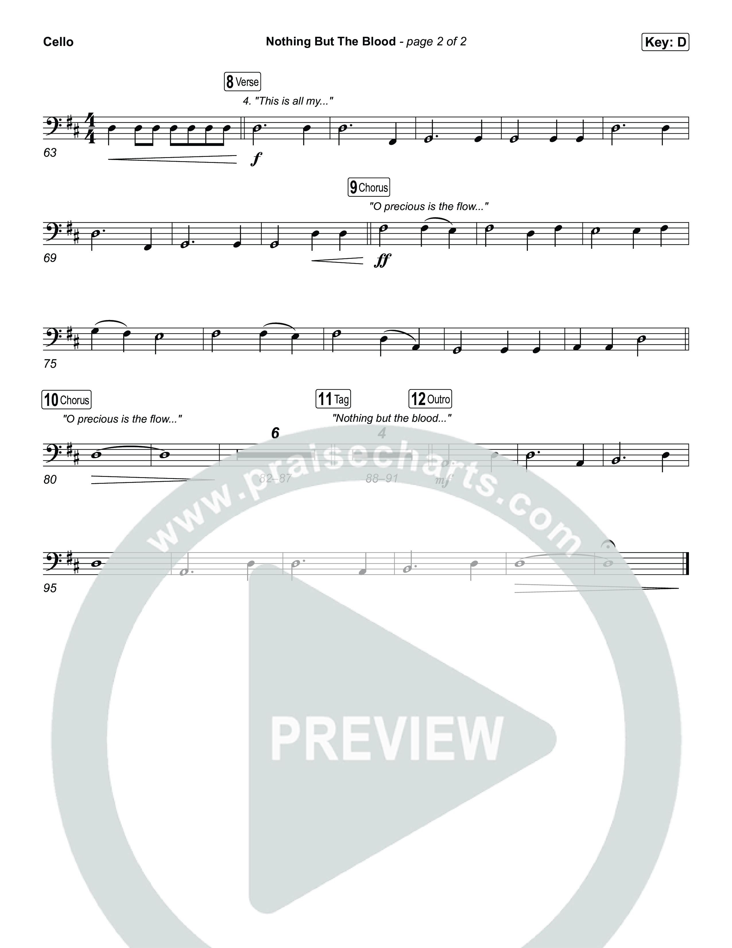 Nothing But The Blood Cello (The Worship Initiative)