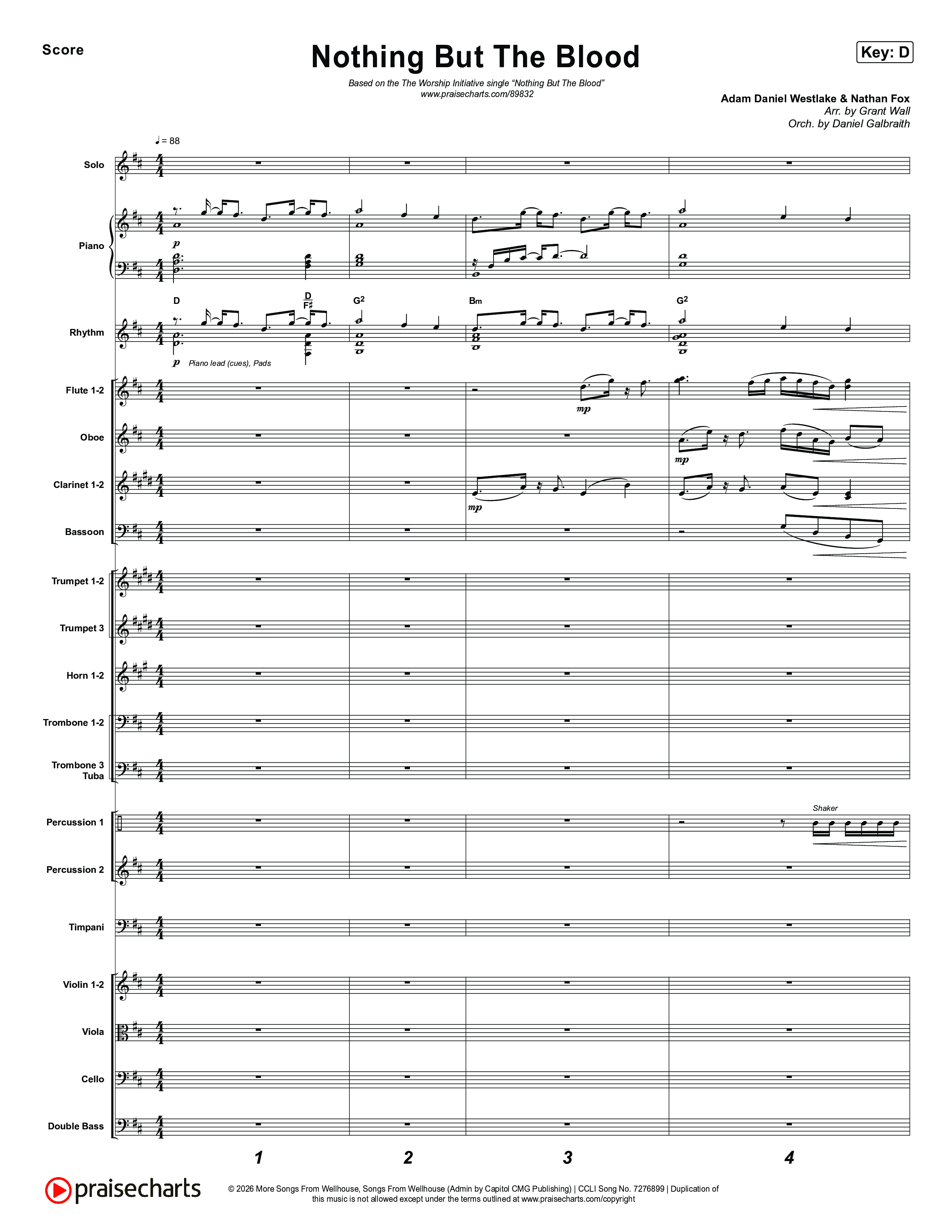 Nothing But The Blood Orchestration (The Worship Initiative)