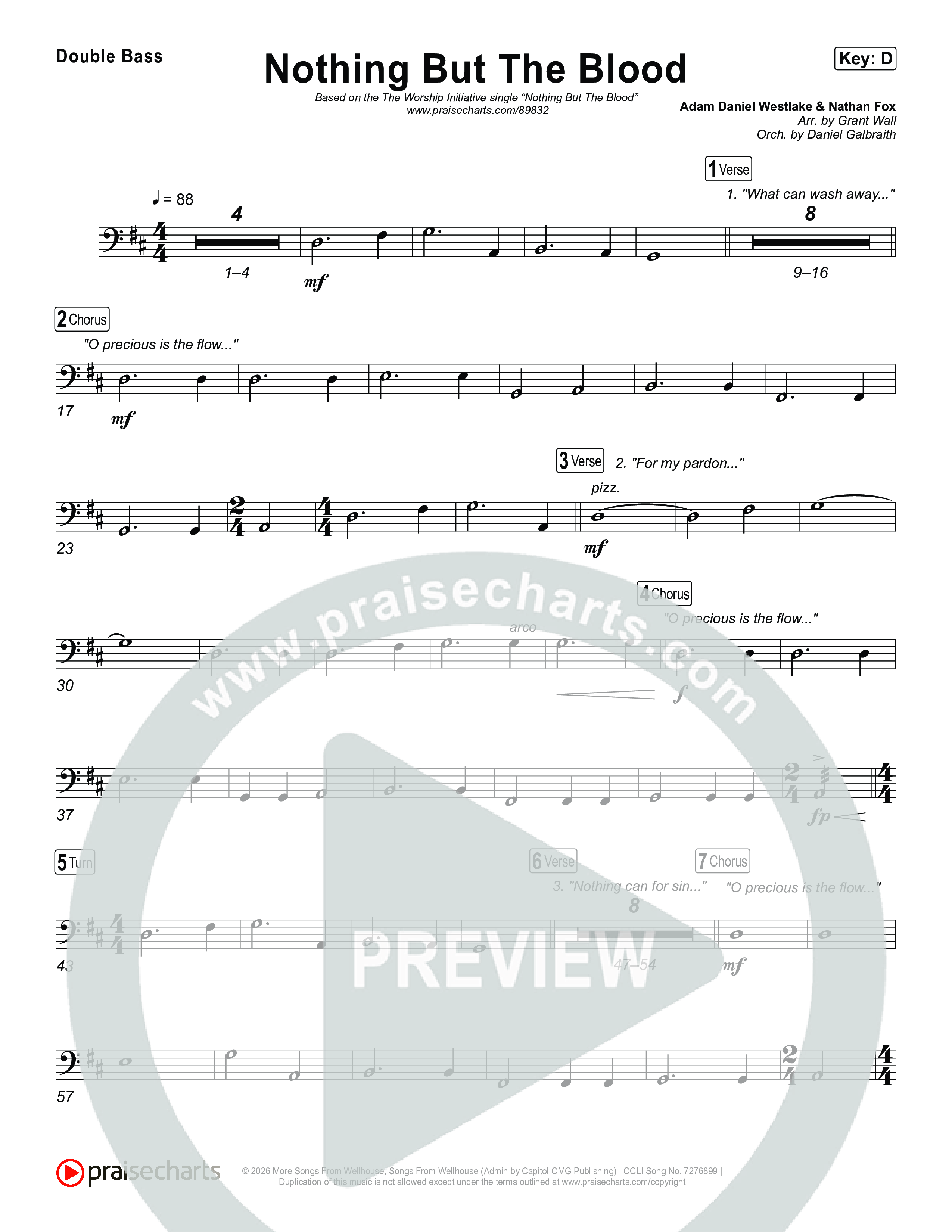 Nothing But The Blood String Bass (The Worship Initiative)