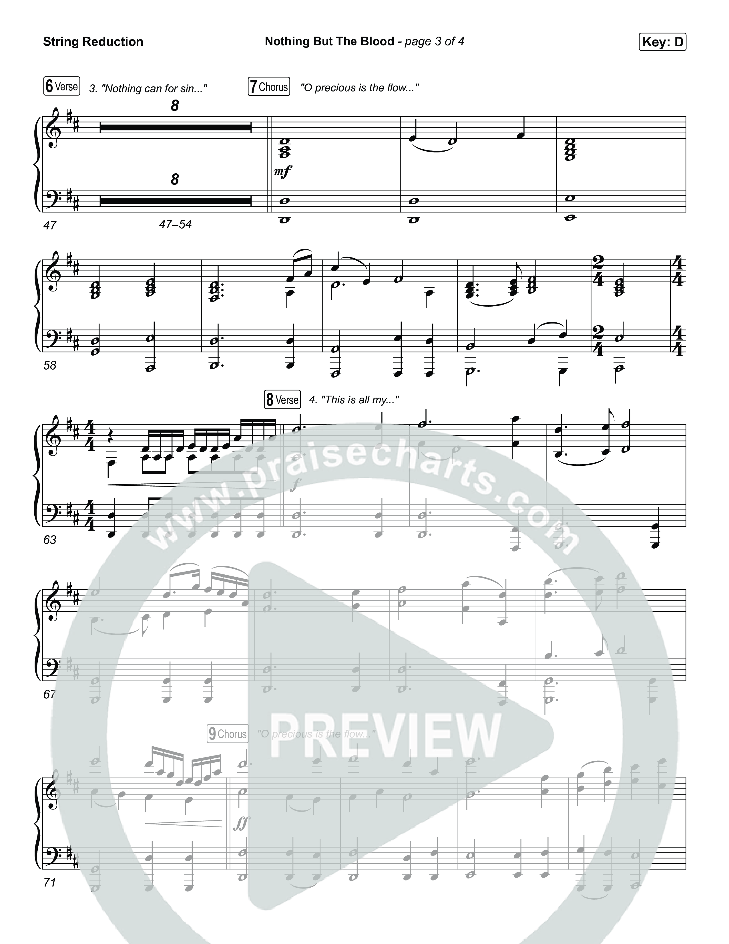 Nothing But The Blood String Reduction (The Worship Initiative)