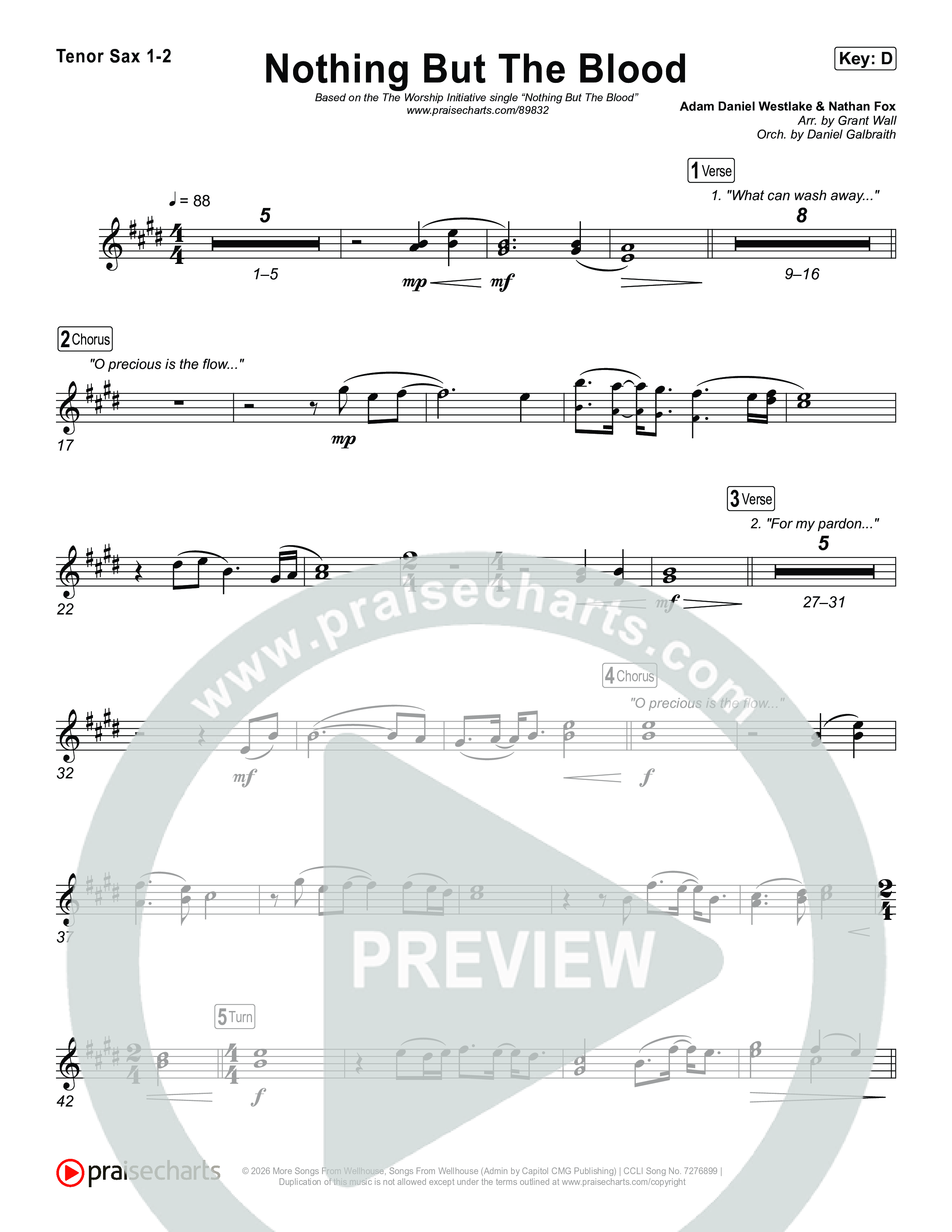 Nothing But The Blood Sax Pack (The Worship Initiative)