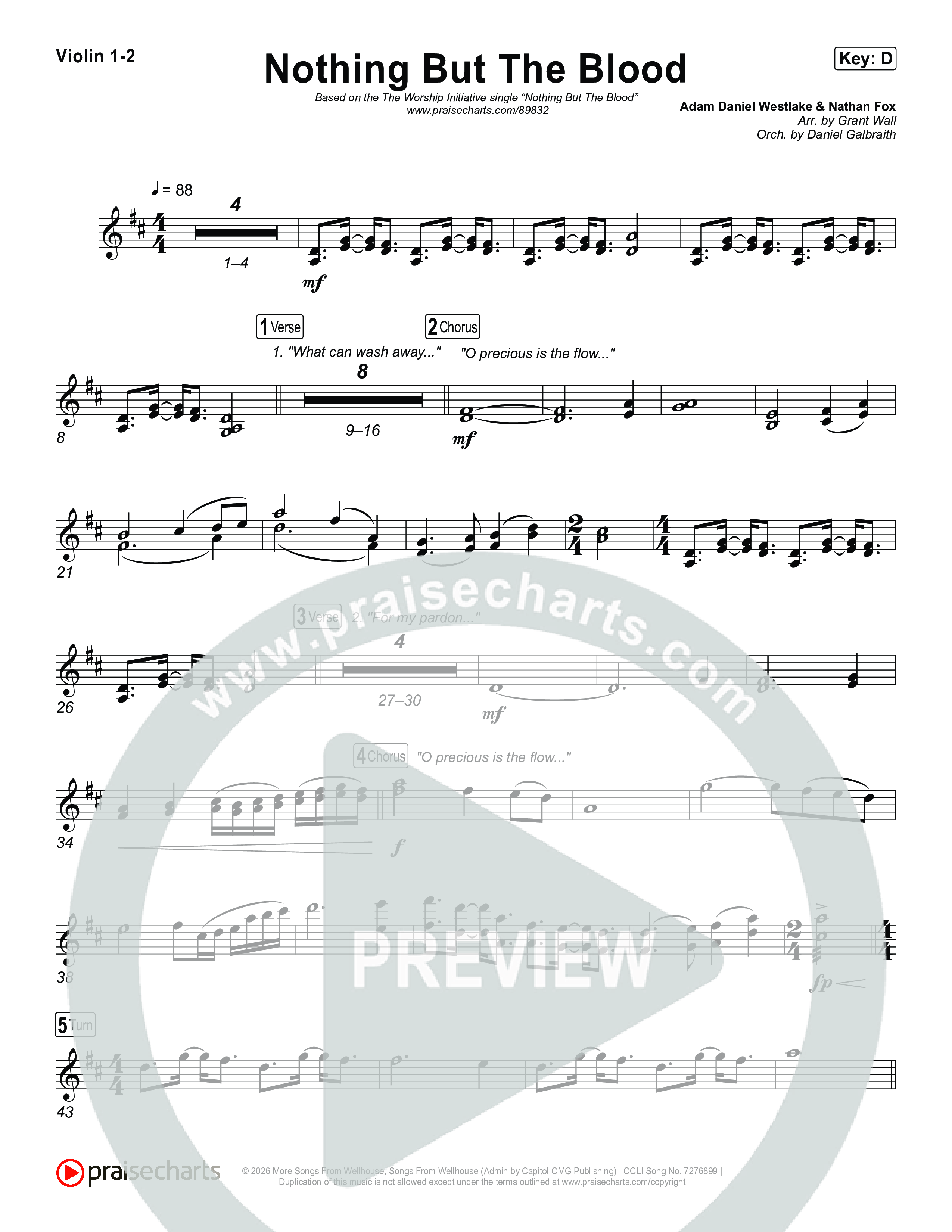 Nothing But The Blood String Pack (The Worship Initiative)