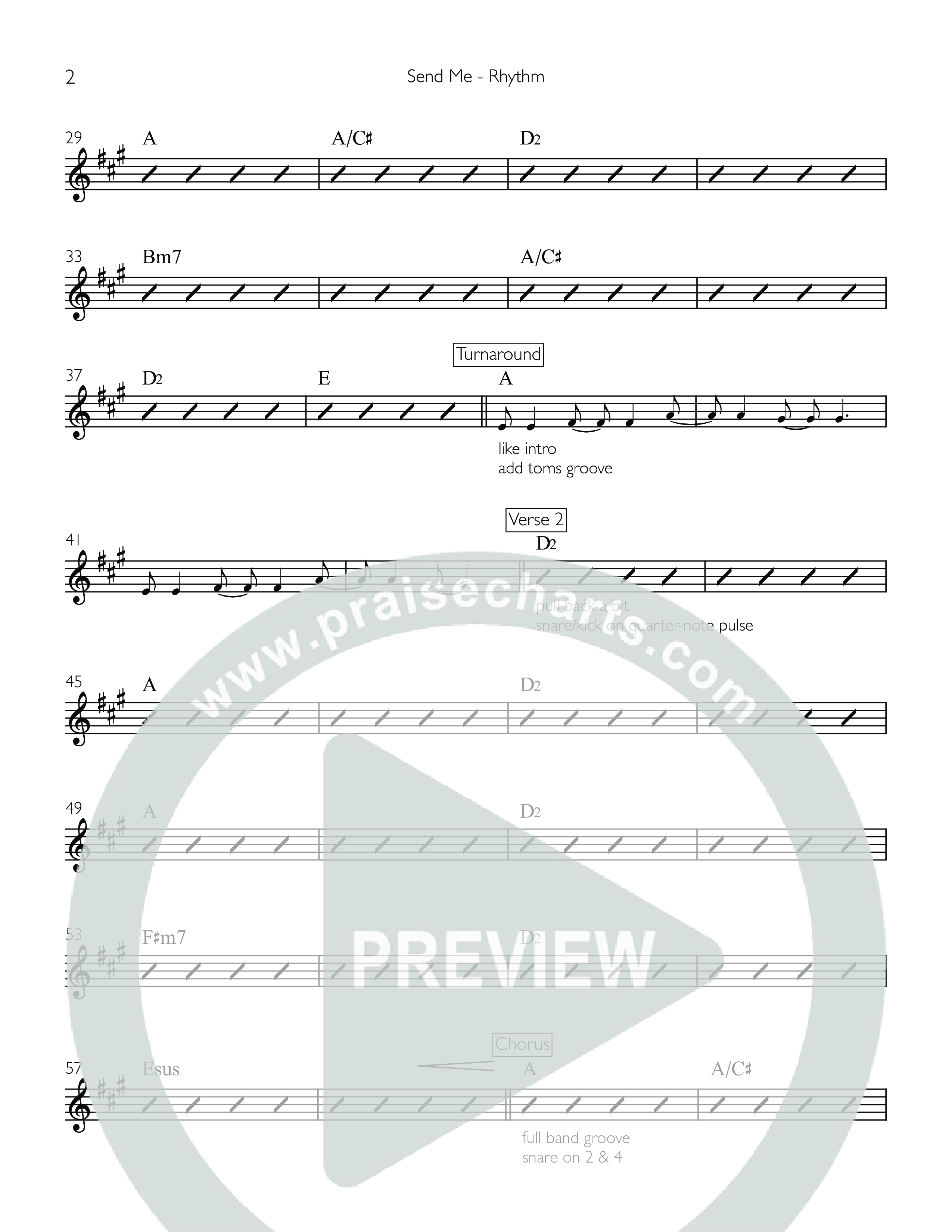 Send Me Rhythm Chart (Celebration Creative)